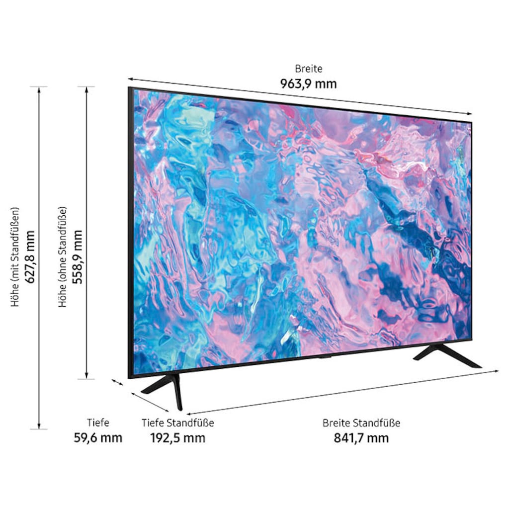 Samsung LED-Fernseher, 108 cm/43 Zoll, Smart-TV