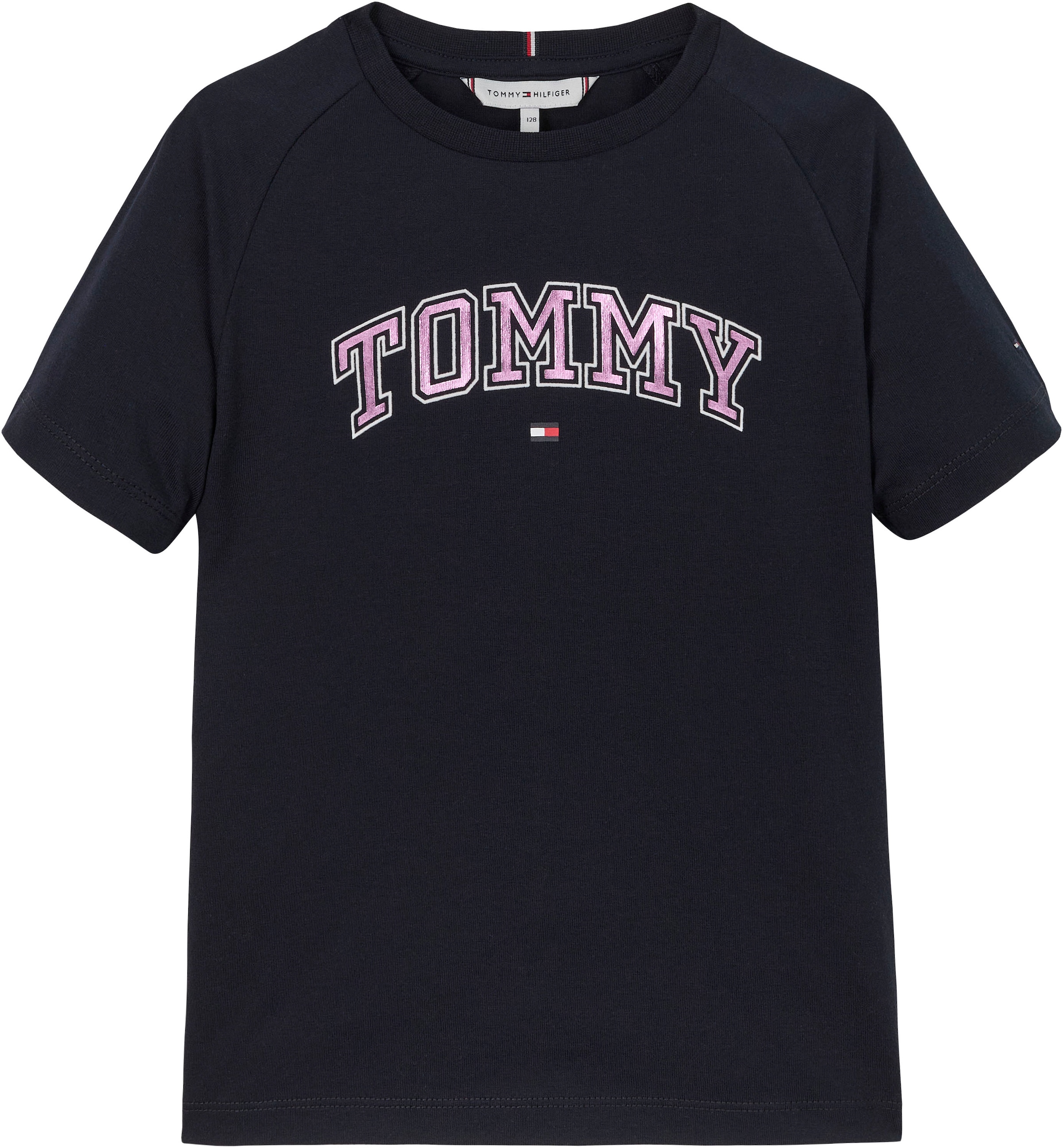 Tommy Hilfiger Kurzarmshirt »VARSIY FOIL REG TEE SS«, Kinder bis 16 Jahre mit Logoprägung