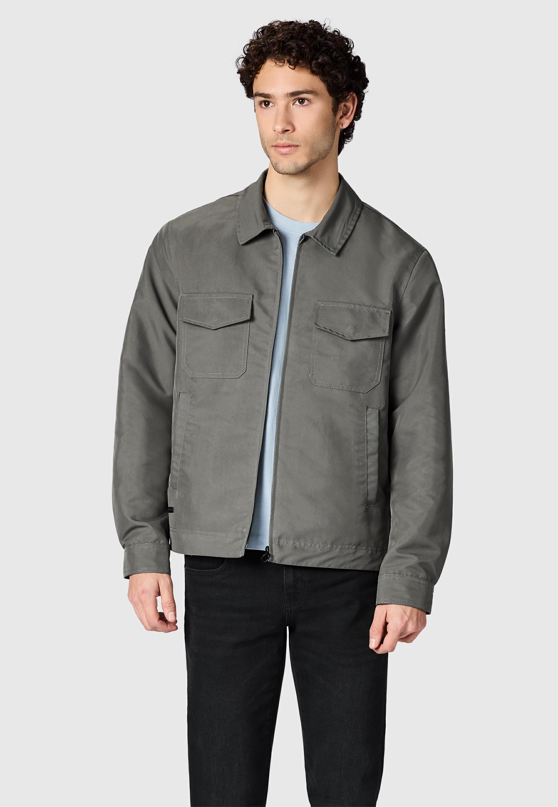 Ragwear Hemdjacke »Outdoorjacke Dyphner YOUMODO« ohne Kapuze Wasserabweisende Übergangsjacke mit Hemdkragen