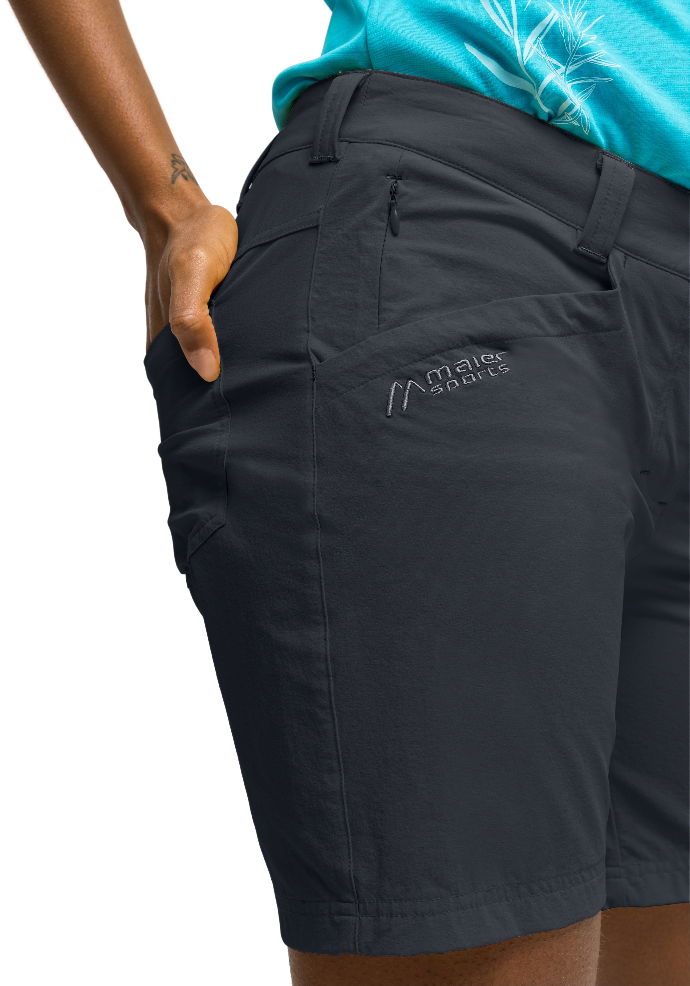 Maier Sports Funktionsshorts »Lulaka Shorts«, Damen Shorts, kurze Wanderhose, Outdoorhose mit 4 Taschen, Regular Fit