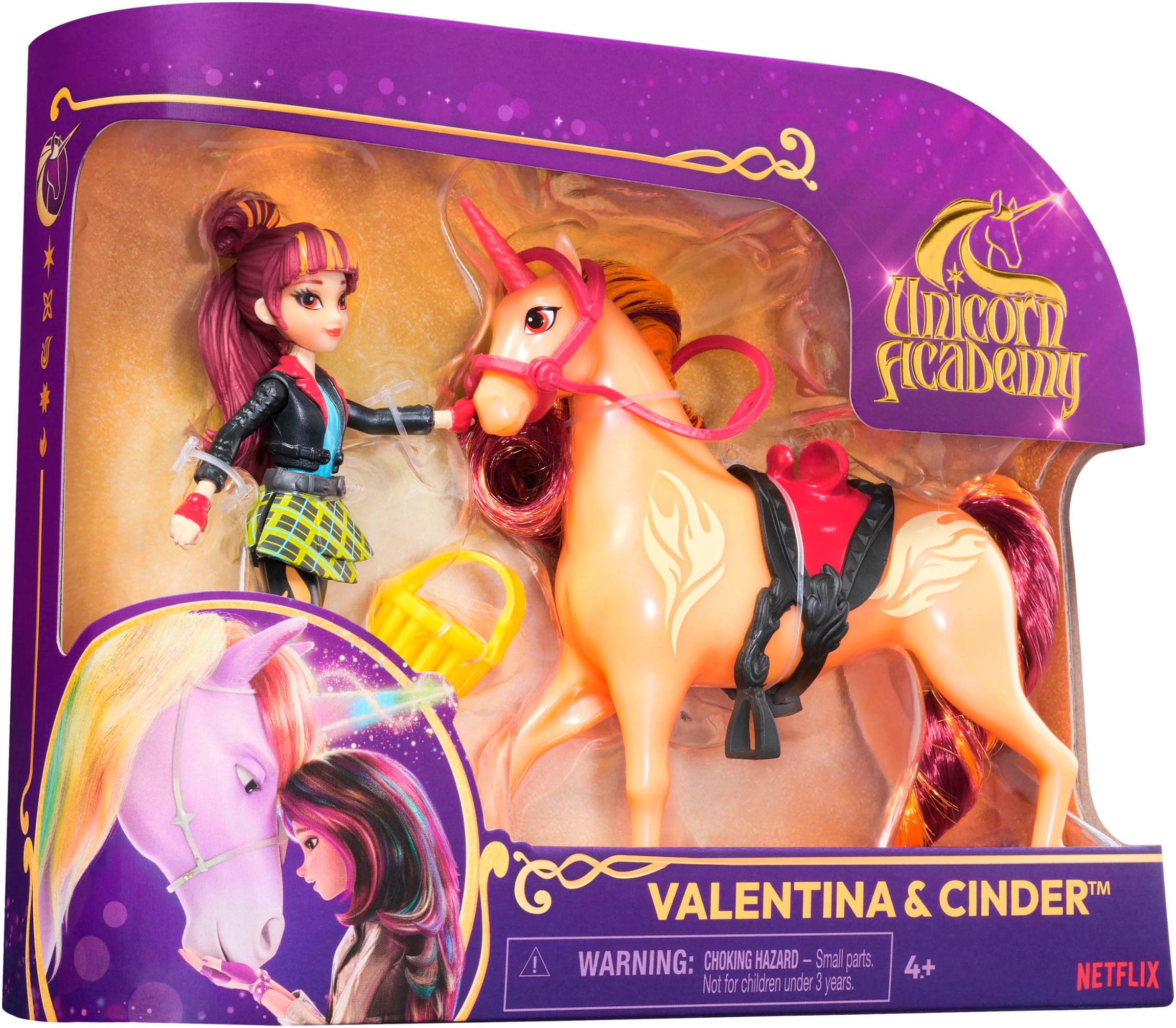 Spin Master Anziehpuppe »Unicorn Academy Valentina und Einhorn Cinder Set«