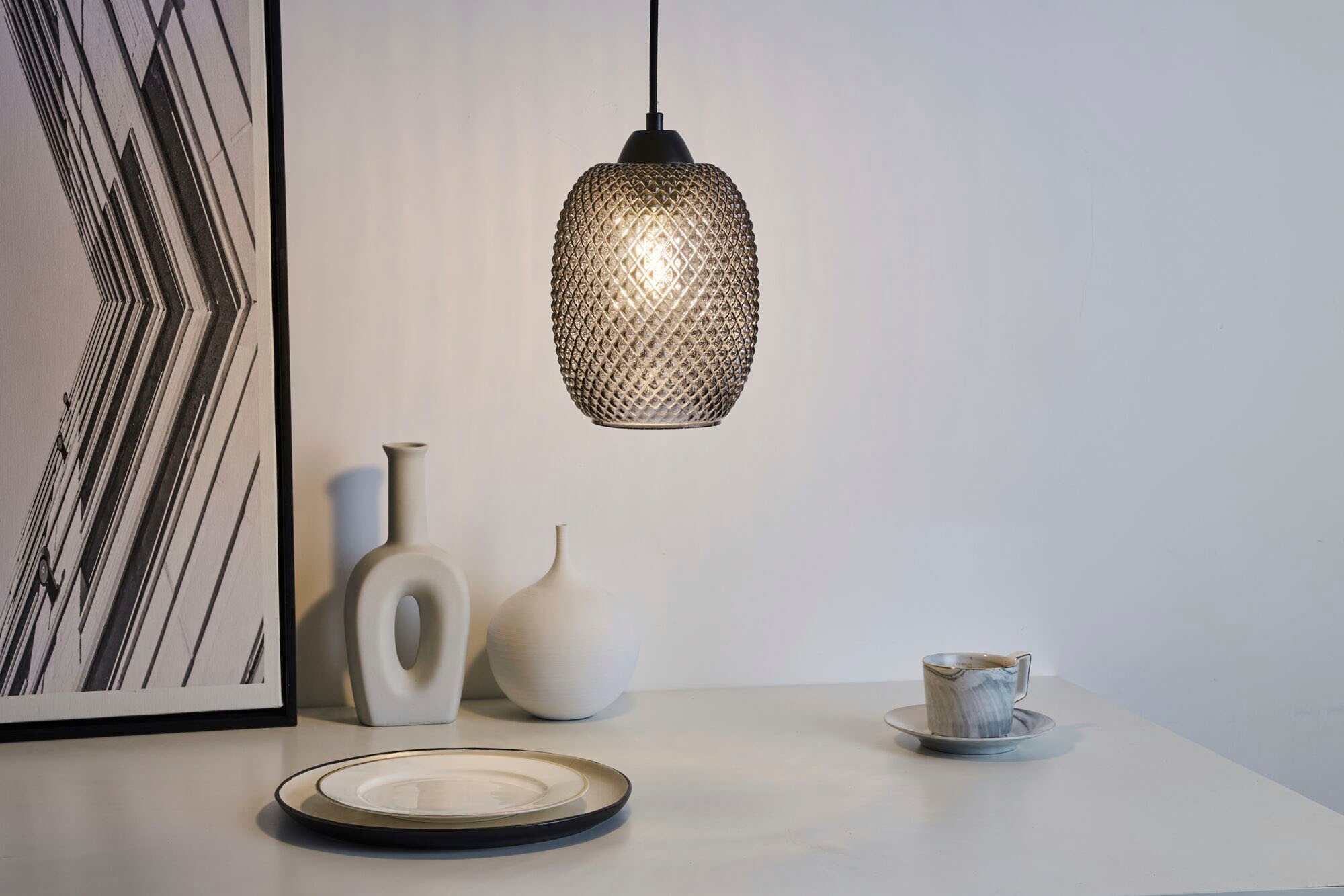 Pauleen Pendelleuchte »Gleaming Glamour«, 1 flammig, Leuchtmittel E27 | ohne Leuchtmittel, E27