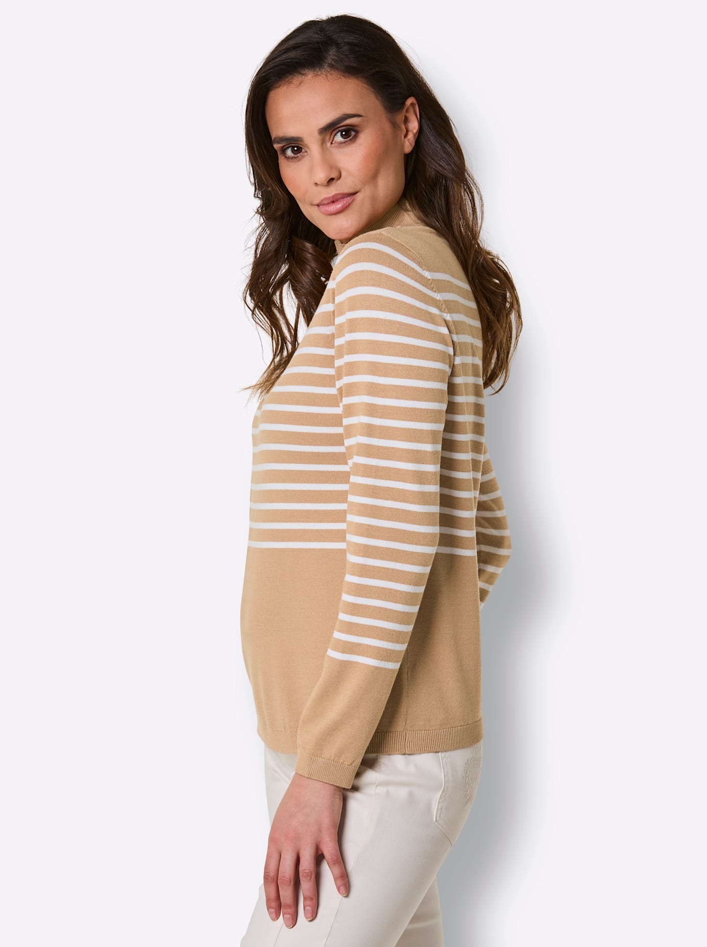 CREATION L PREMIUM Streifenpullover »Lyocell-Mix-Pullover«