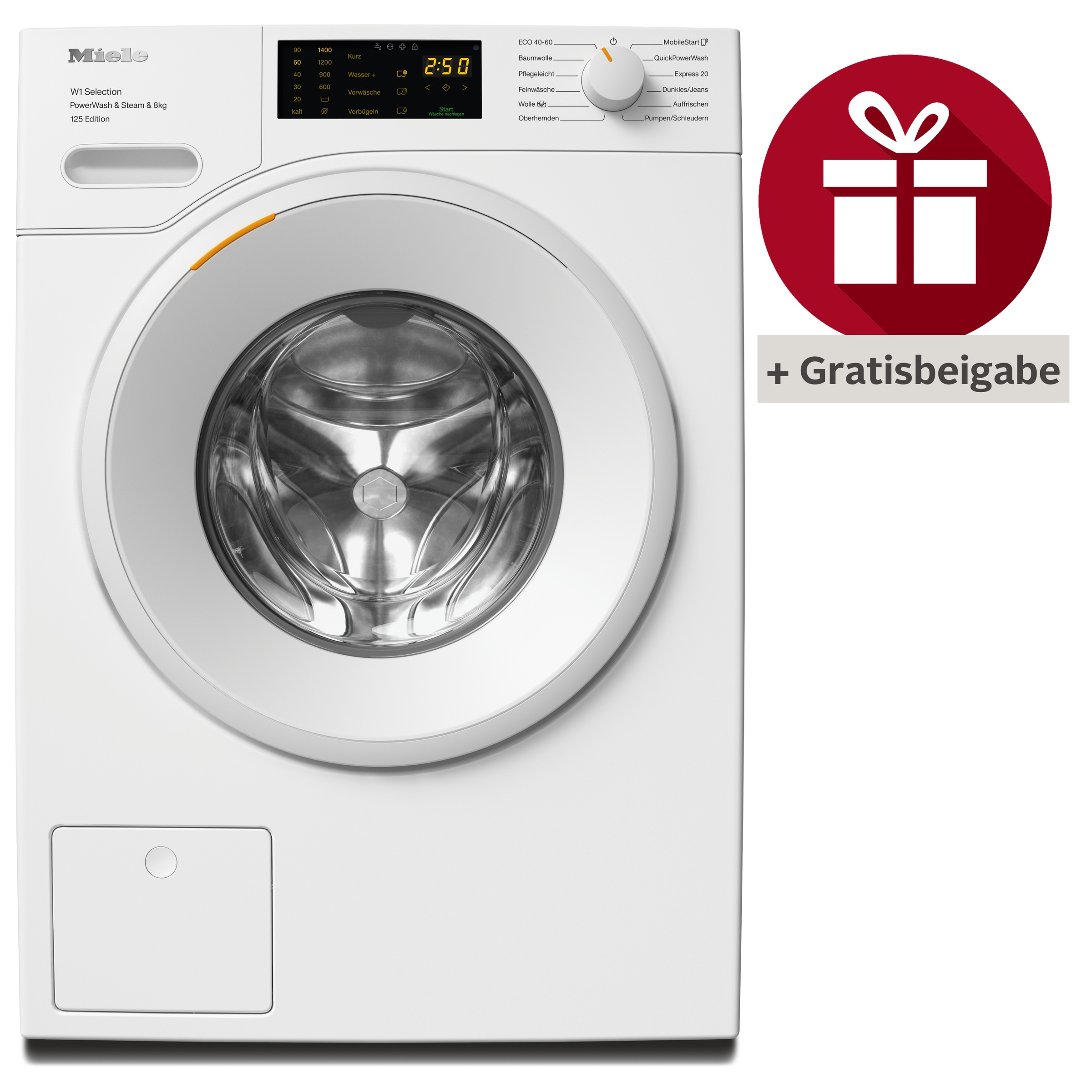 Miele Waschmaschine »WSB383 WCS 125 Edition«, 8 kg, 1400 U/min