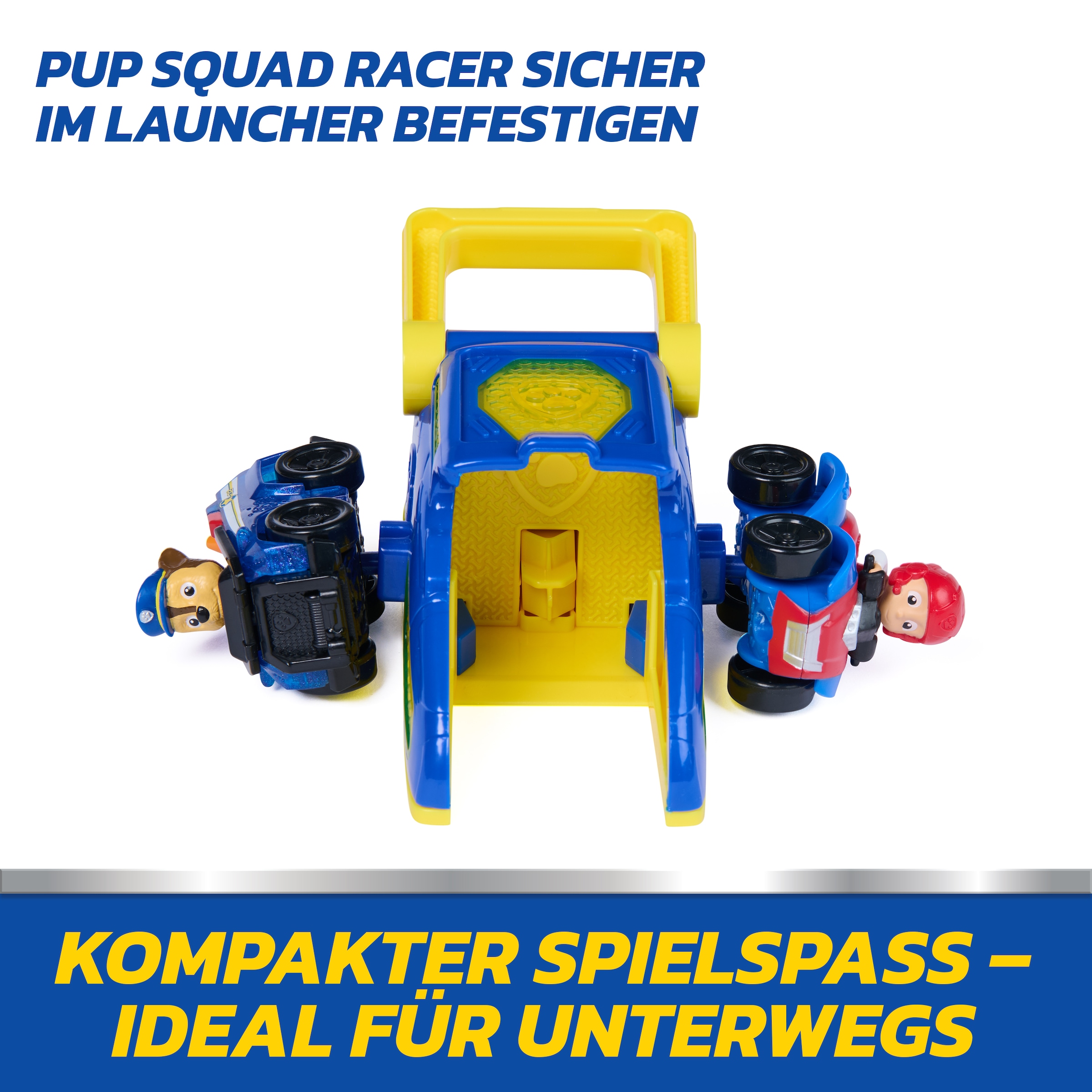 Spin Master Spielzeug-Auto »PAW Patrol – Pup Squad Launcher mit Chase und Ryder Fahrzeugen«