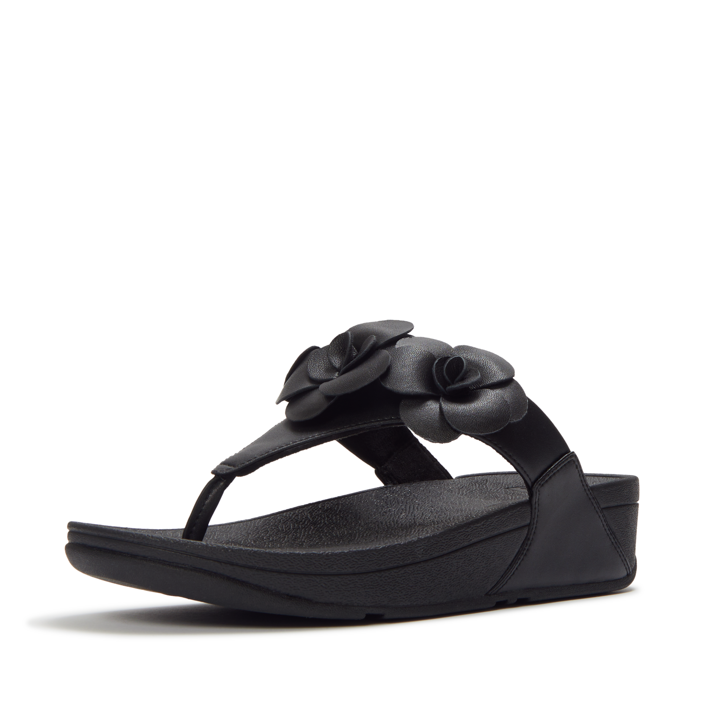 Fitflop Dianette »LULU FLOWER TOE-POST SANDALS«  Keilabsatz, Zehentrenner, Sommerschuh mit modischer Blütenverzierung