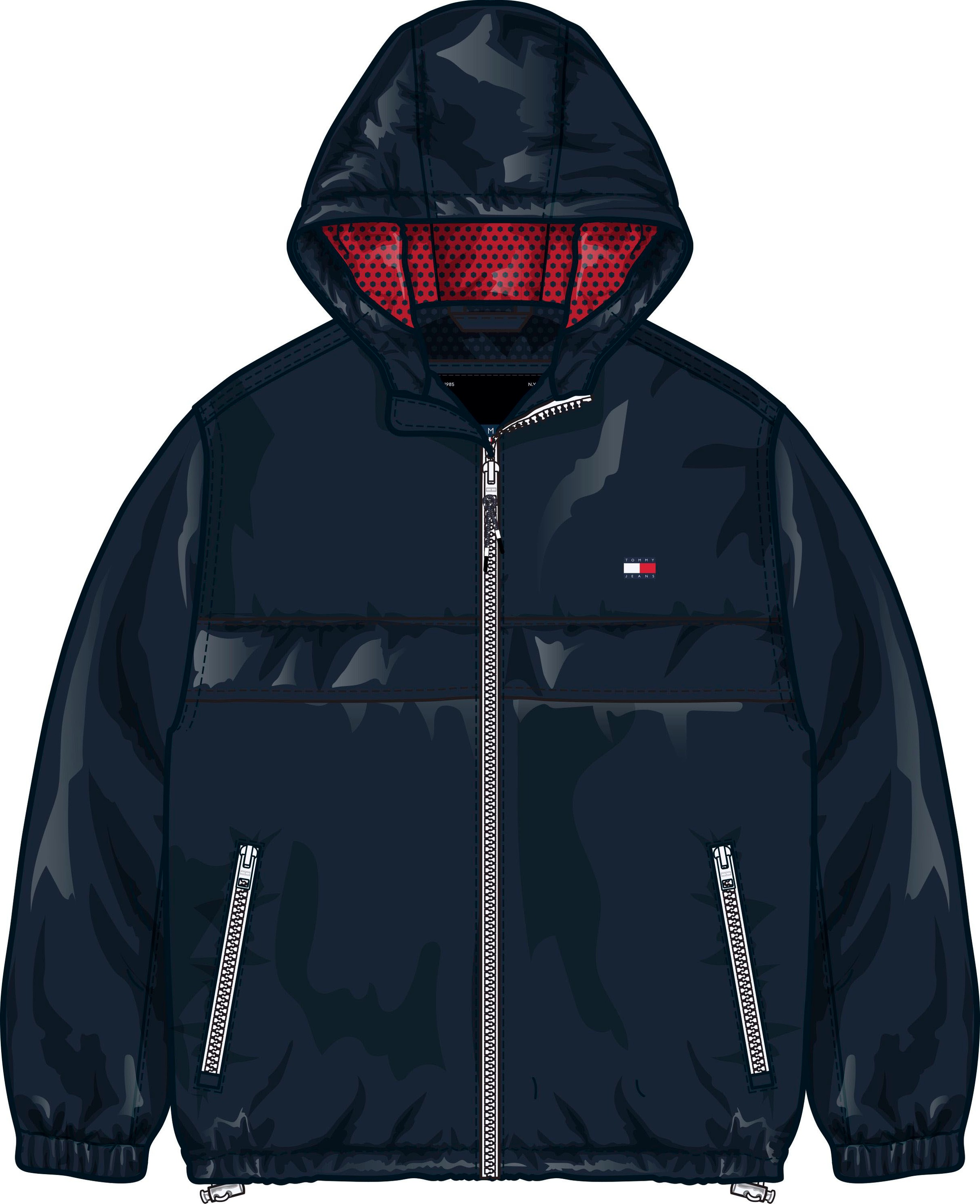 Tommy Jeans Blouson »TJM CHICAGO WINDBREAKER EXT«, mit Kapuze, mit Kapuze