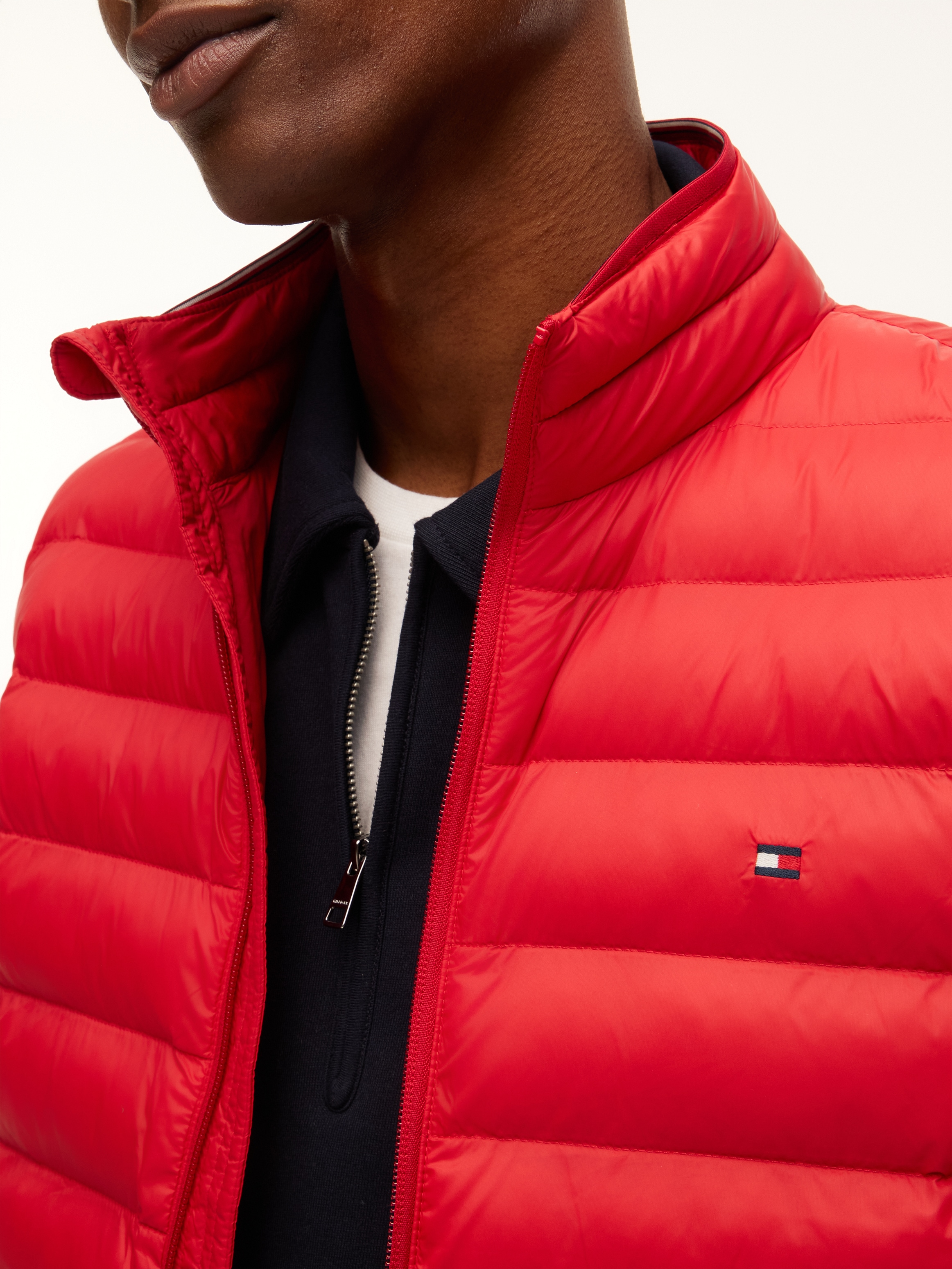 Tommy Hilfiger Steppweste »PACKABLE RECYCLED VEST« mit Logostickerei