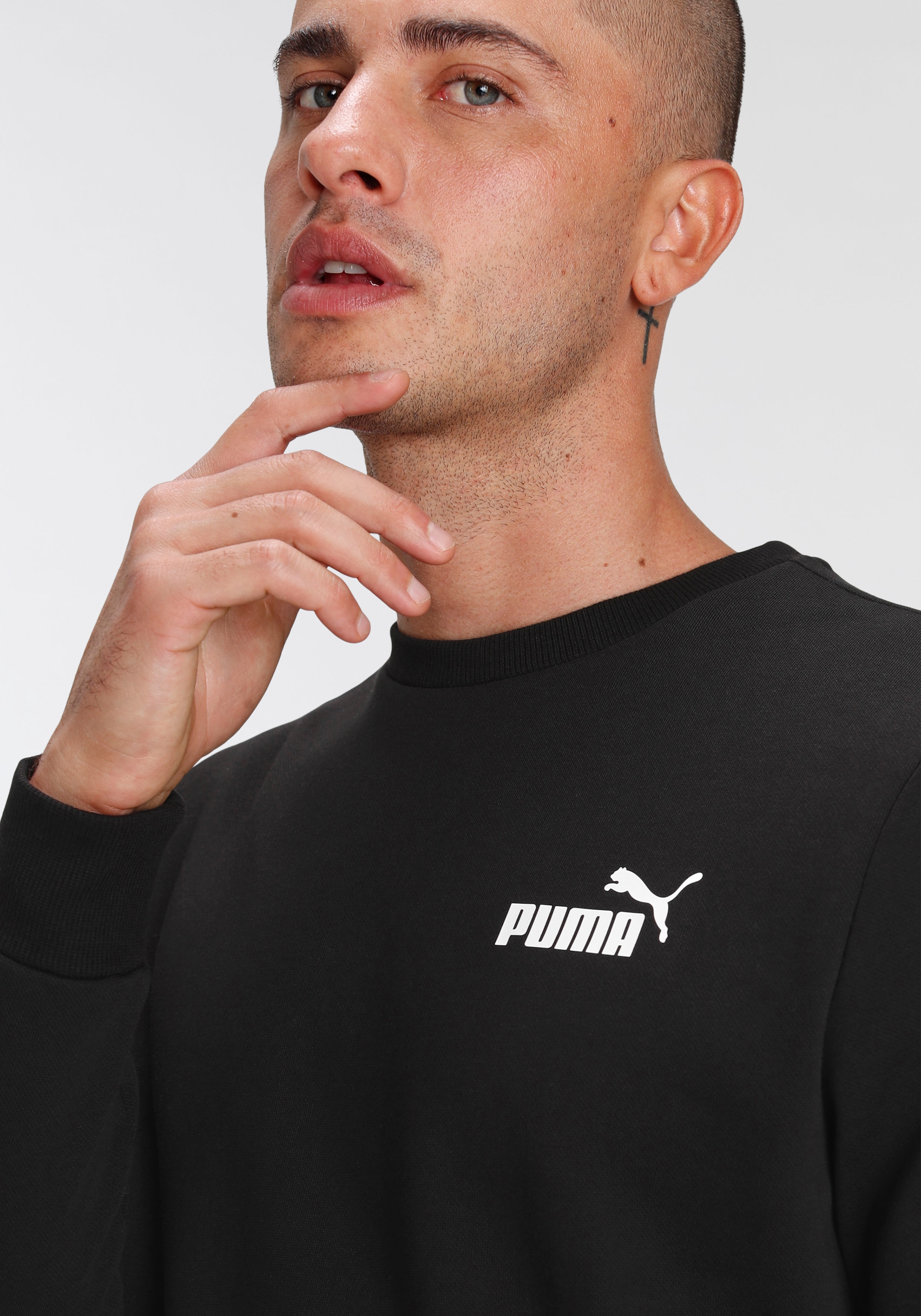 PUMA Kapuzensweatshirt »ESS SMALL LOGO CREW FL« online shoppen bei OTTO