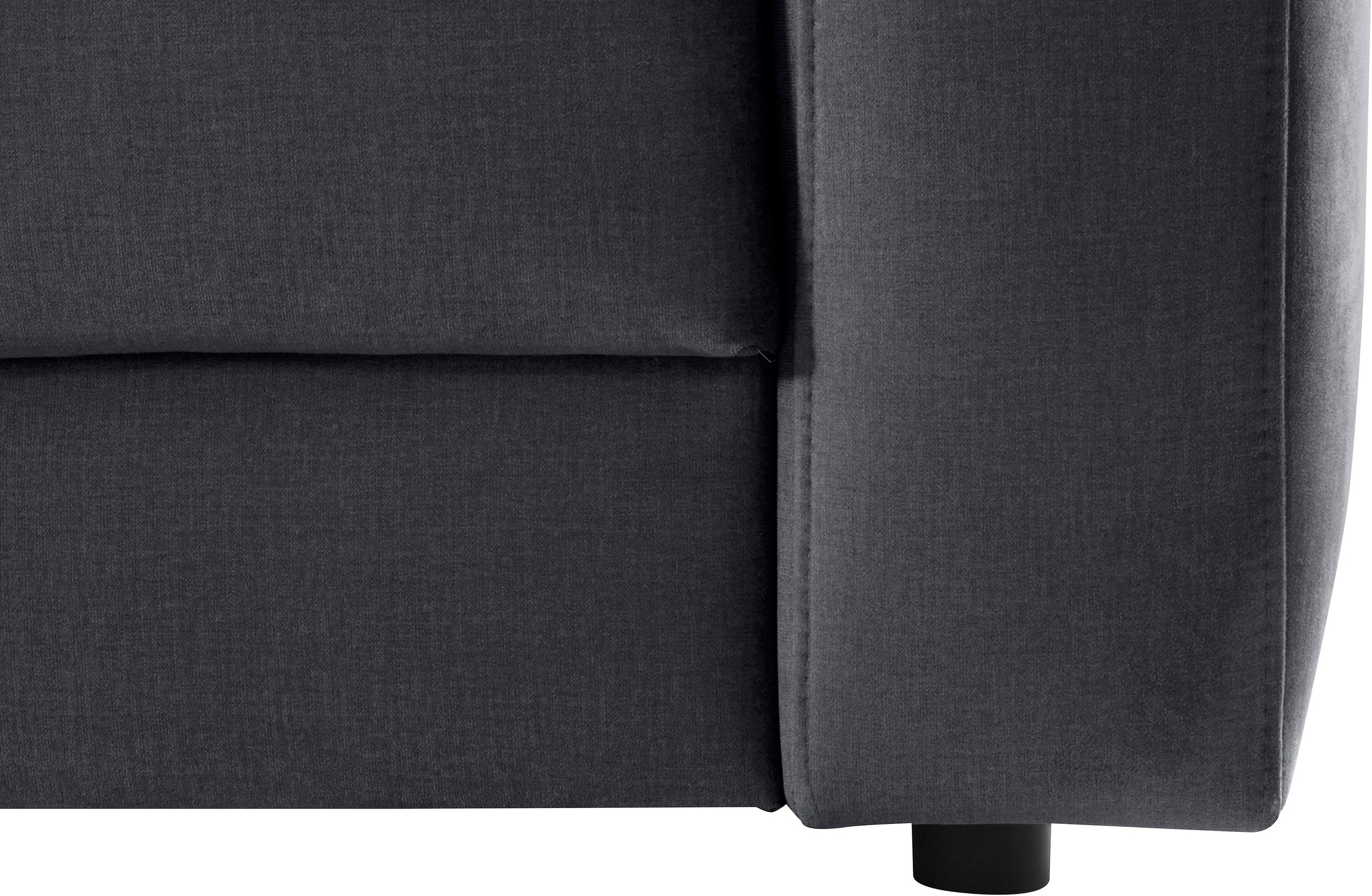 Home affaire Ecksofa »Bloomfield, Breite 304cm, Mega Polsterecke mit viel Platz, L-Form« extra tiefe Sitzfläche, wahlweise mit Sitztiefenverstellung