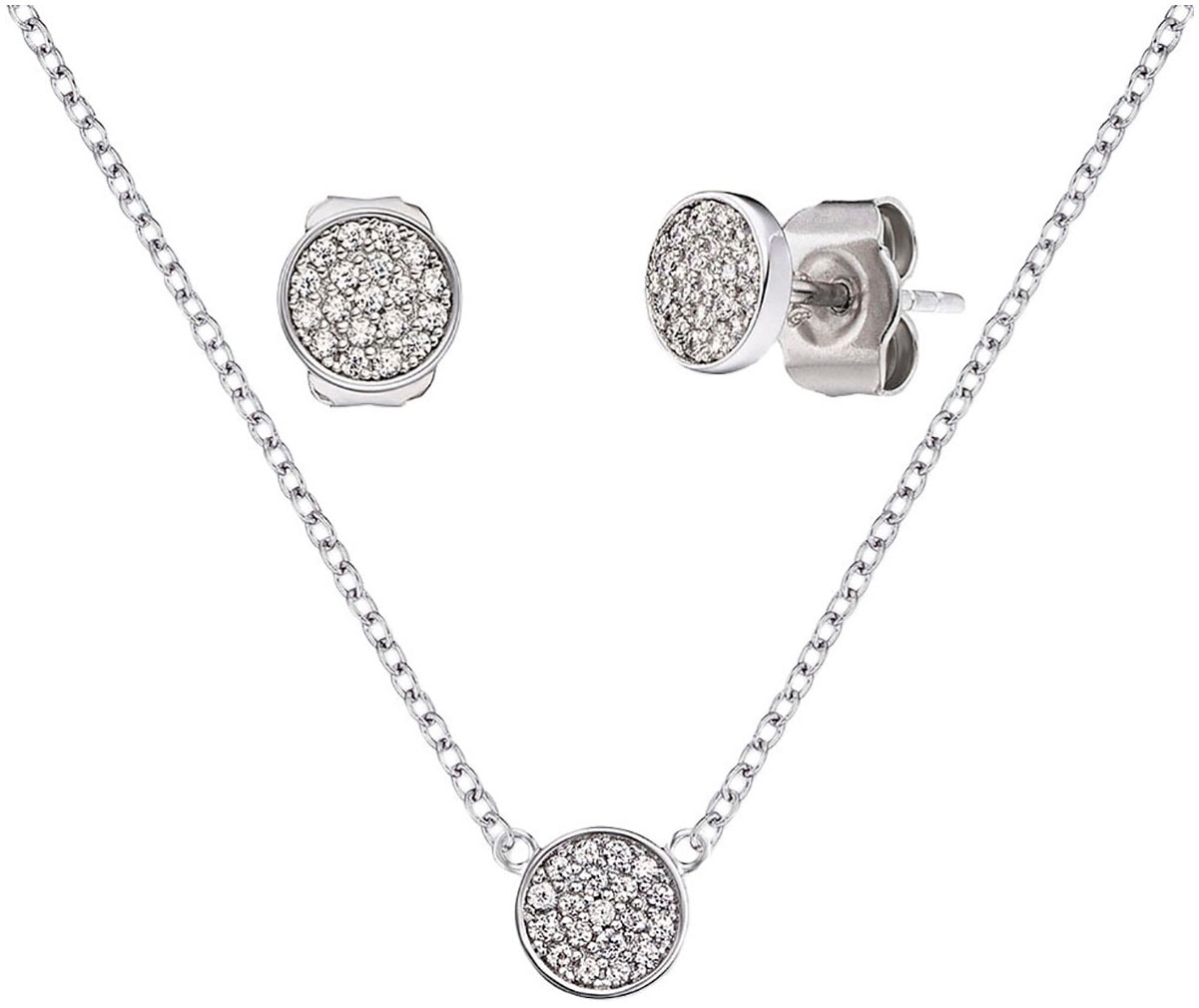 Ohrring und Ketten Set »Multipack Schmuck Geschenk, LUNA MOND KREIS,...