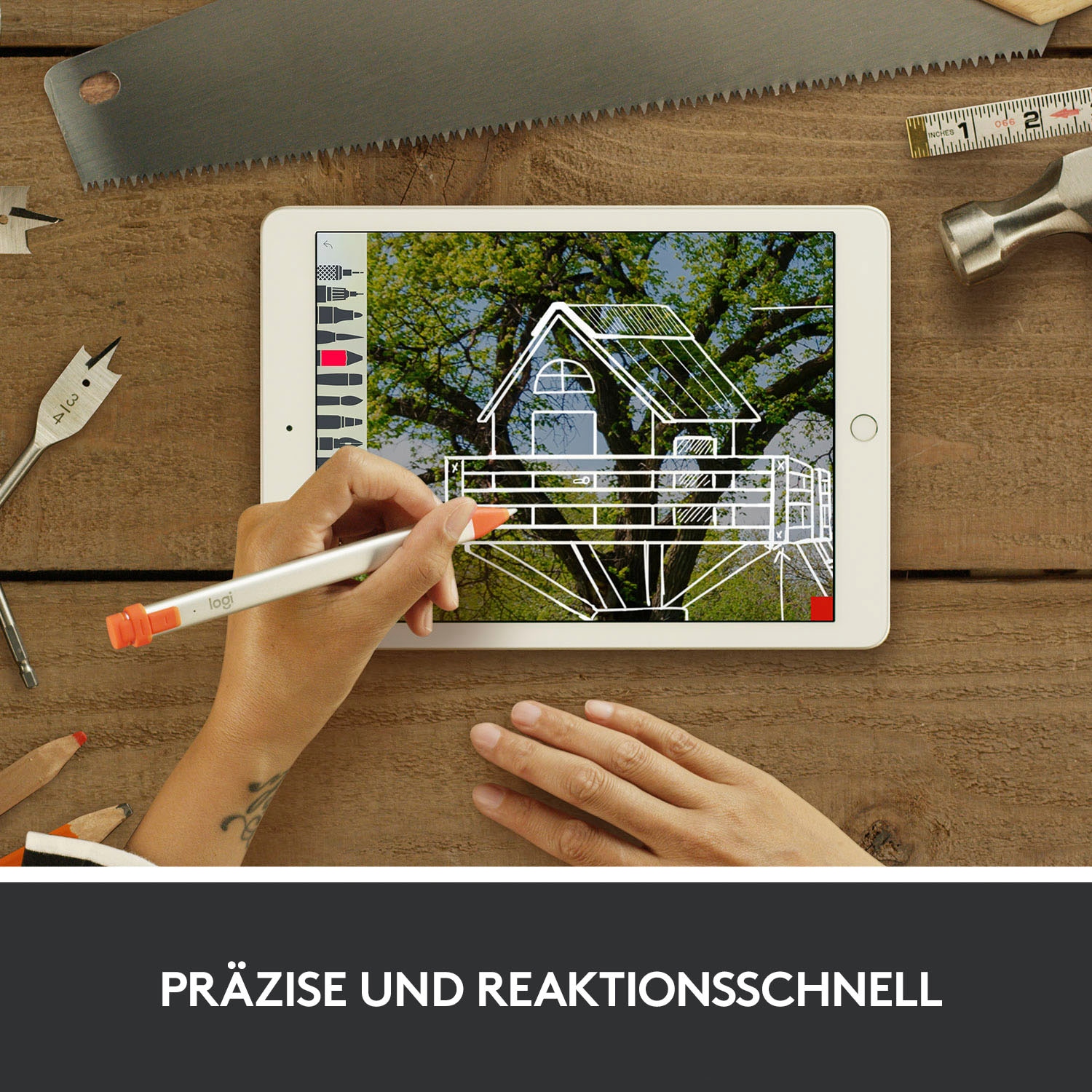 Logitech Eingabestift »Crayon«, (1 St.)