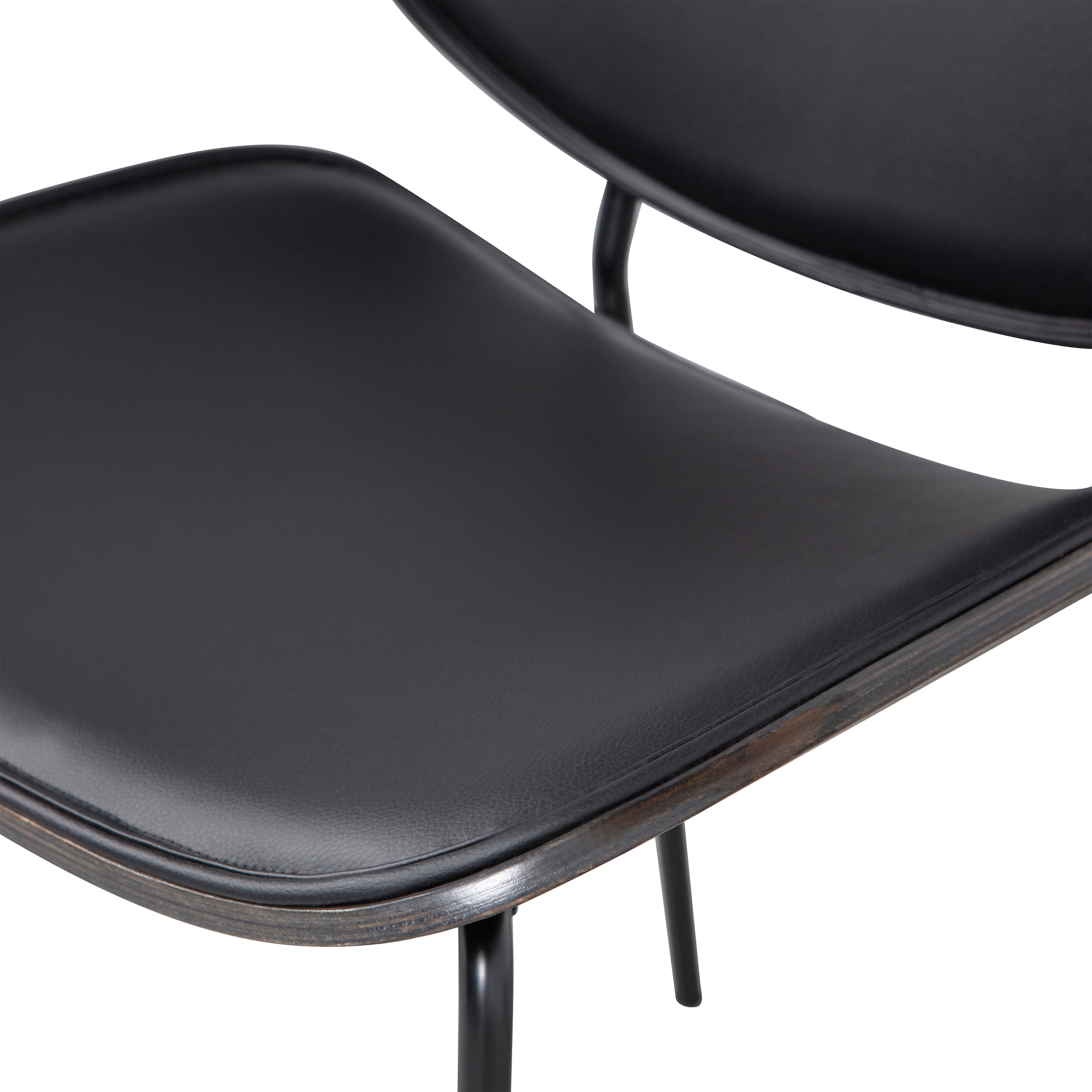 WOOOD Esszimmerstuhl »Close In mit Kunstleder-Bezug und Metallgestell B 49 x T 57 x H 80 cm« (Set) 2 Stk.Pulverbeschichtetes gestell, Tragkraft 150 kg, Lieferung im Zweierpack