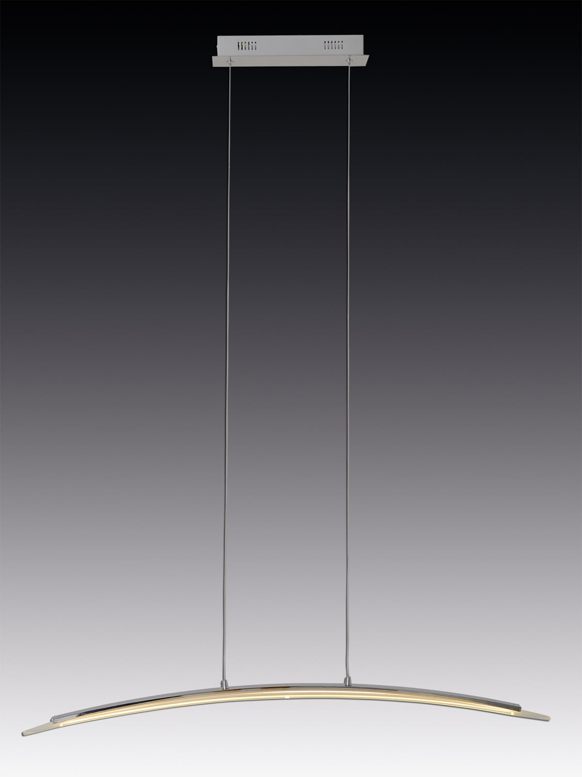 näve LED Pendelleuchte »Surf« LED-Modul 1 Stk. Warmweiß chromfarben, dimmbar mit Phasenan- und -abschnitt Dimmer, L: 100cm