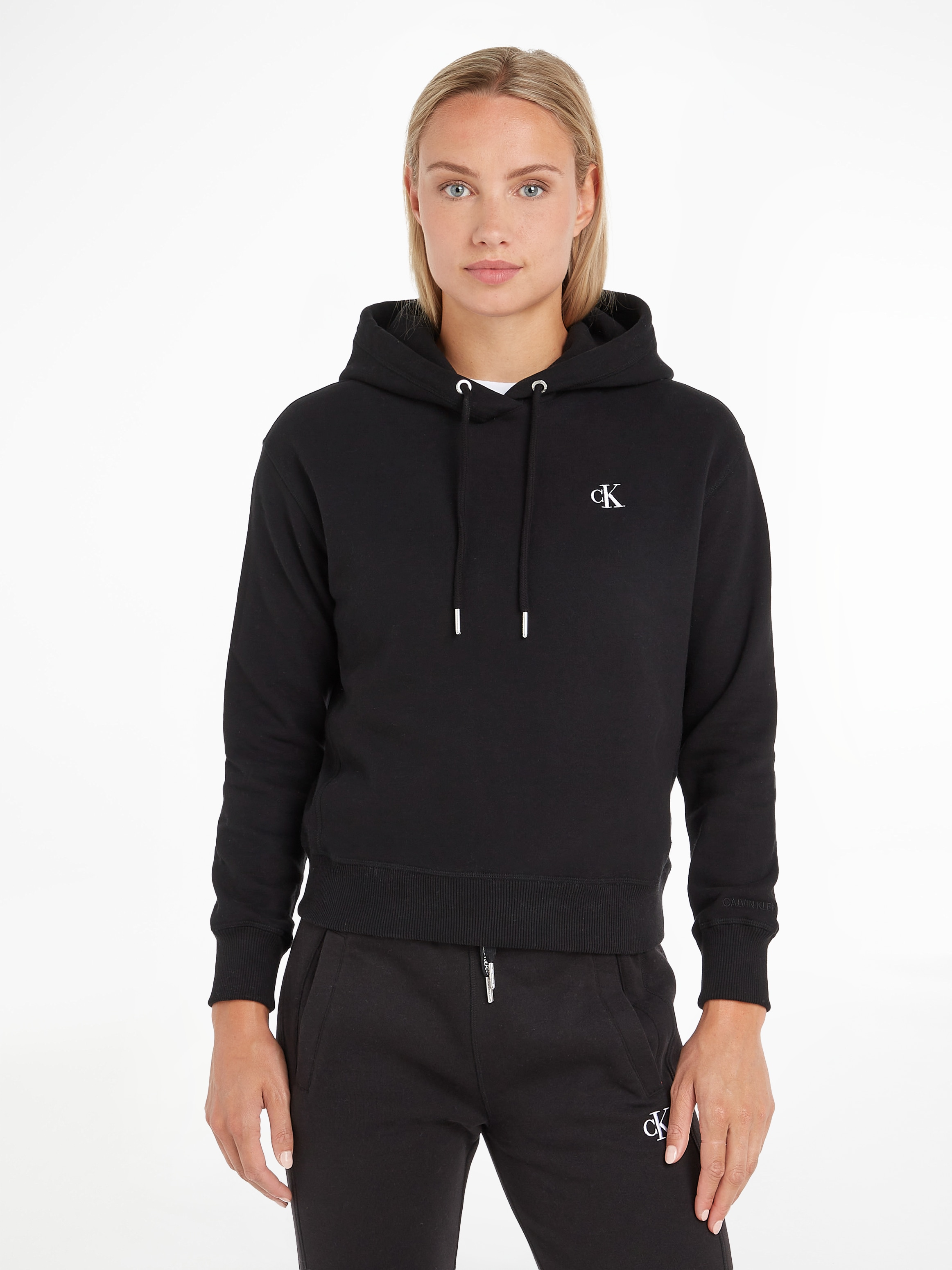 Kapuzensweatshirt »CK EMBROIDERY HD«, mit CK Monogramm Stickerei