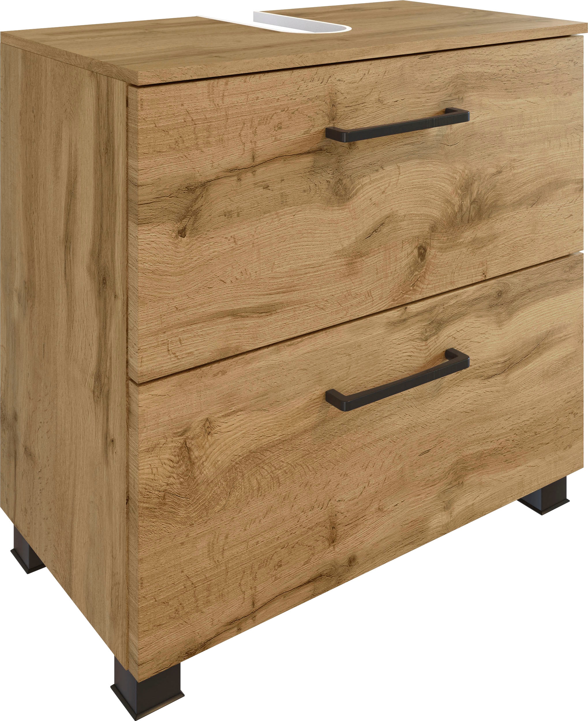 welltime Badmöbel-Set »Chicago«, (3 St., Spiegelschrank, Unterbeckenschrank, Seitenschrank)