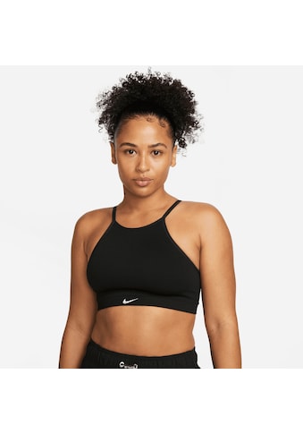 Sport-BH »Dri-FIT Indy Seamless Women's Light-Support Padded Ribbed Sports Bra«