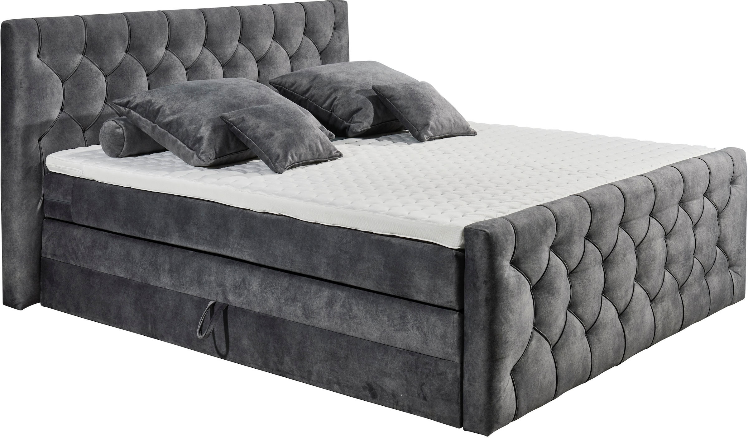 ED EXCITING DESIGN Boxspringbett Cashfield, inkl. einem Topper mit Klimaband und zwei Bettkästen (74)