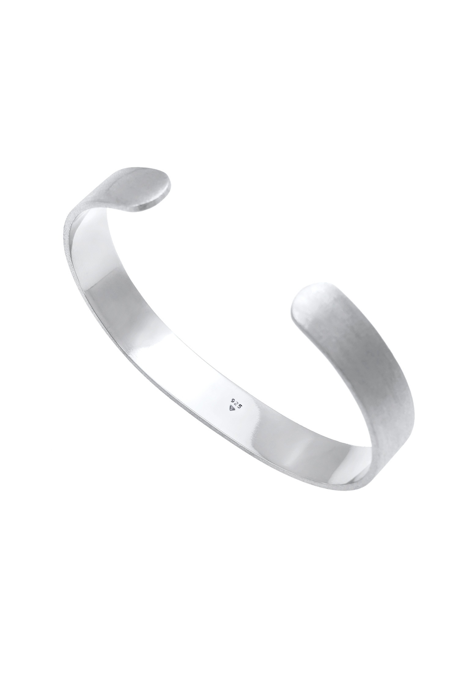 Kuzzoi Armreif »Armband Herren Armreif Offen Basic 925 Silber«