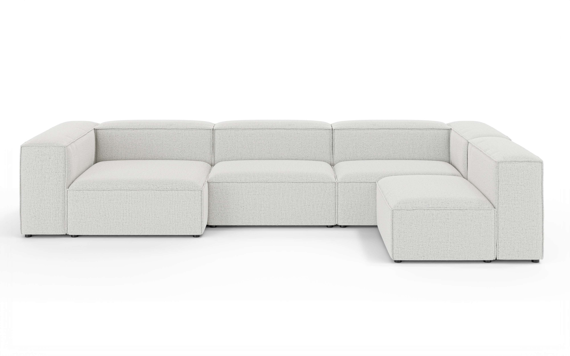 OTTO home Wohnlandschaft »HAILY U-Form mit Ottomane links/rechts, Maße B/T/H: 360/200/72 cm« als Modul oder separat verwendbar, für individuelle Zusammenstellung