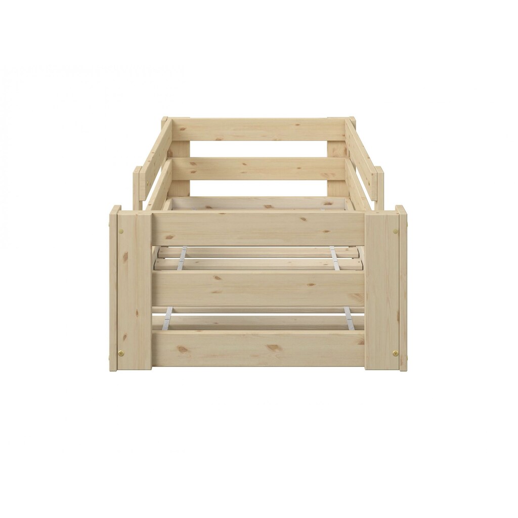 Lüttenhütt Kinderbett »"BILKE " Bodenbett«, im Montessori Stil, zertifiziertes Massivholz, natürliches Design
