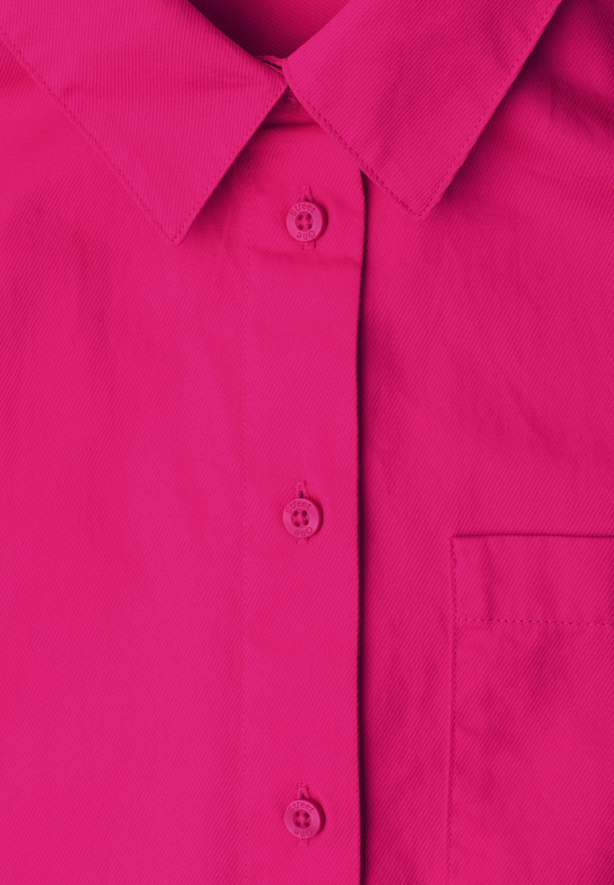 STREET ONE Langarmbluse mit Hemdkragen aus Twill