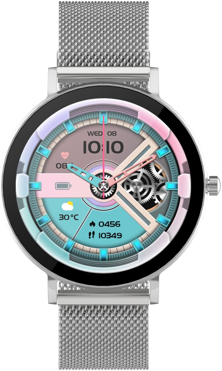 SMARTY 2.0 Smartwatch, Armbanduhr, Damenuhr, Herrenuhr, Android5.1+, Apple iOS 8.0+,)