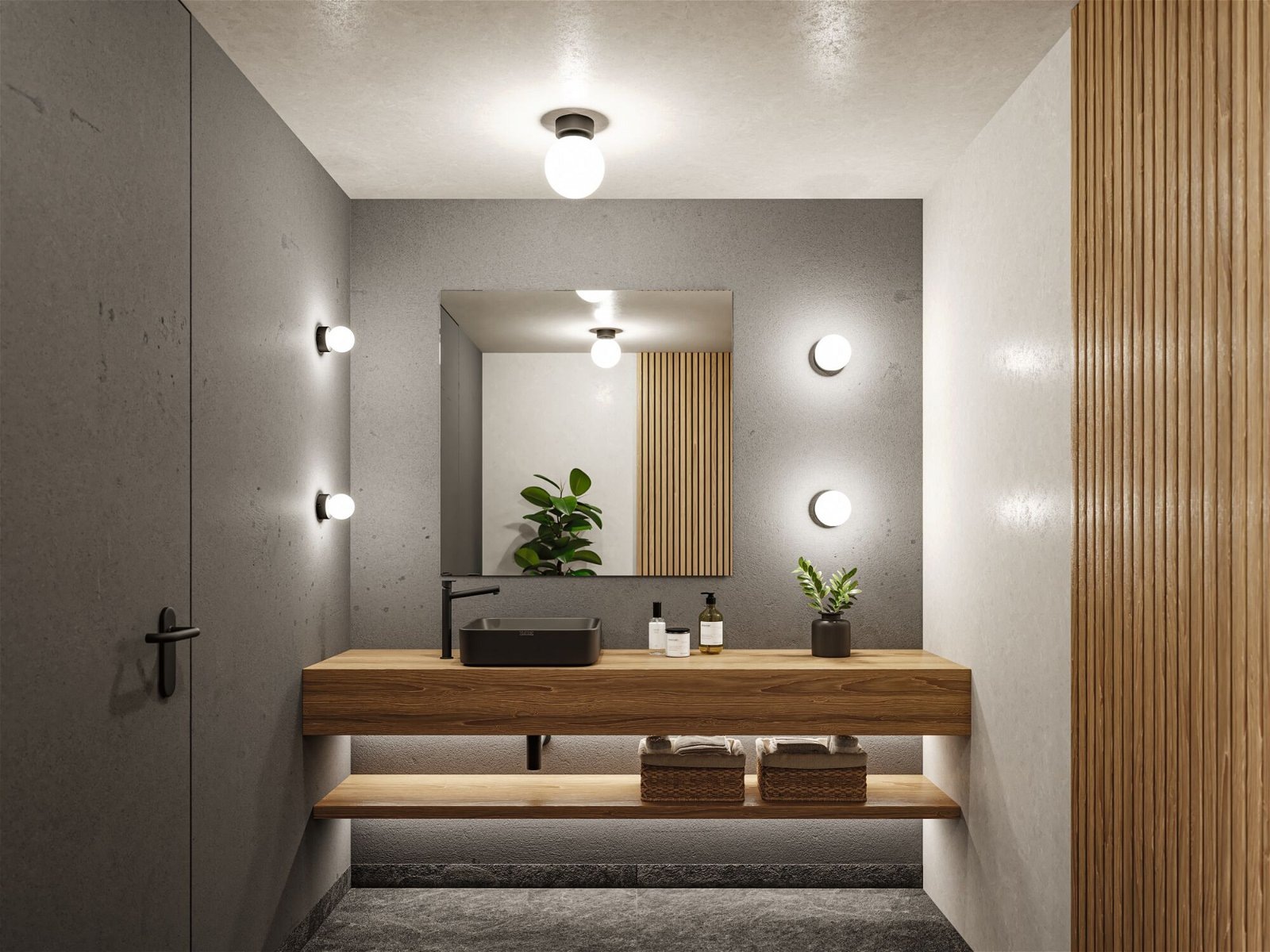 Paulmann LED Deckenleuchte »Selection Bathroom Gove IP44 3000K 9W Satin, Glas/Metall«, 1 flammig