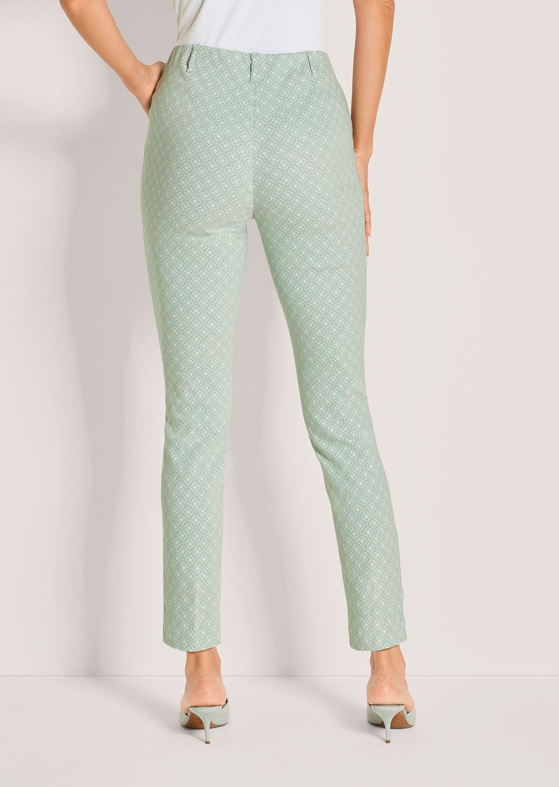 MADELEINE Stoffhose »Jerseyhose Jacquardhose mit grafischem Muster«