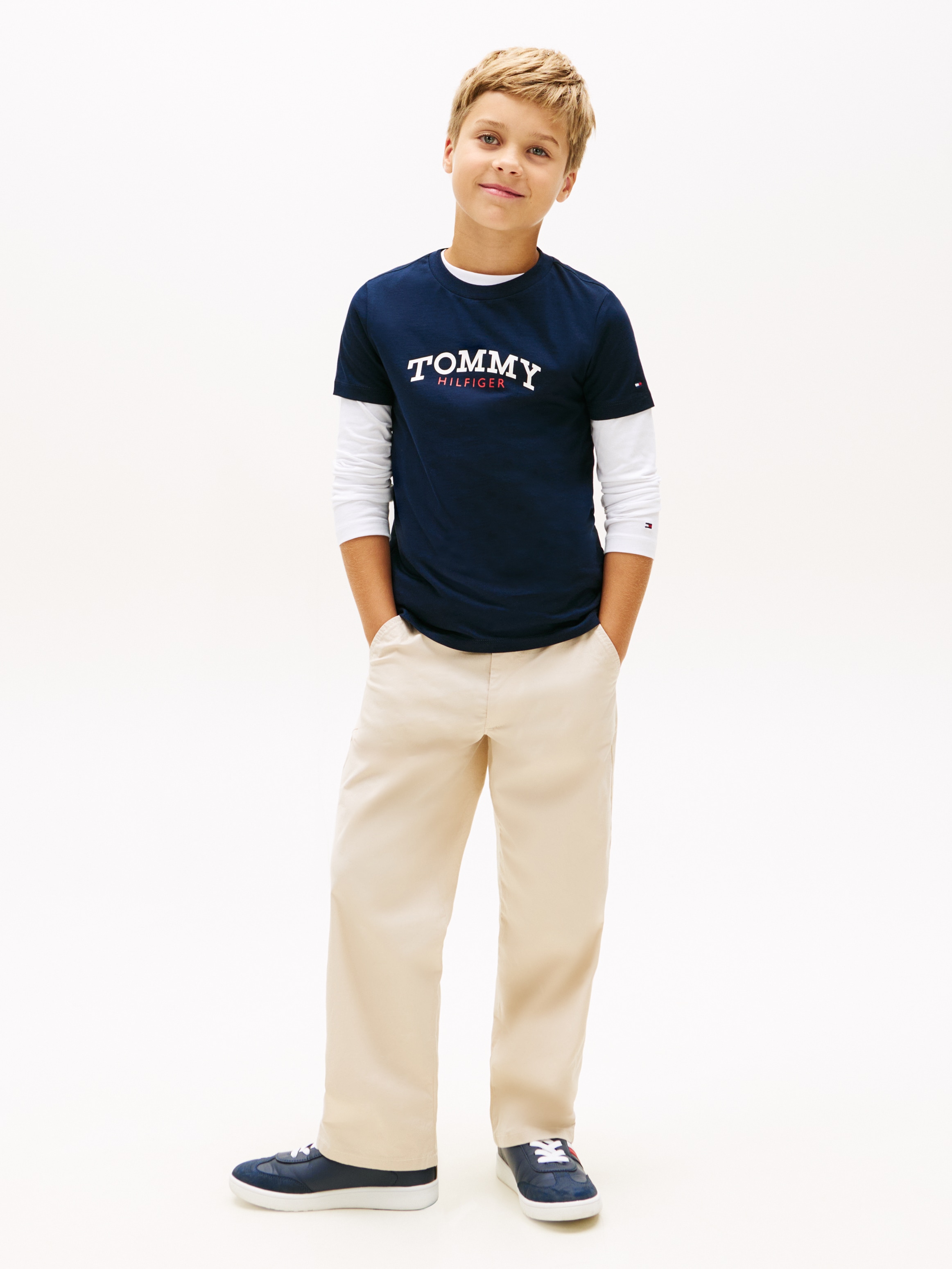 Tommy Hilfiger T-Shirt »MONOGRAM GRAPHIC T-SHIRT« Kinder bis 16 Jahre, Druck