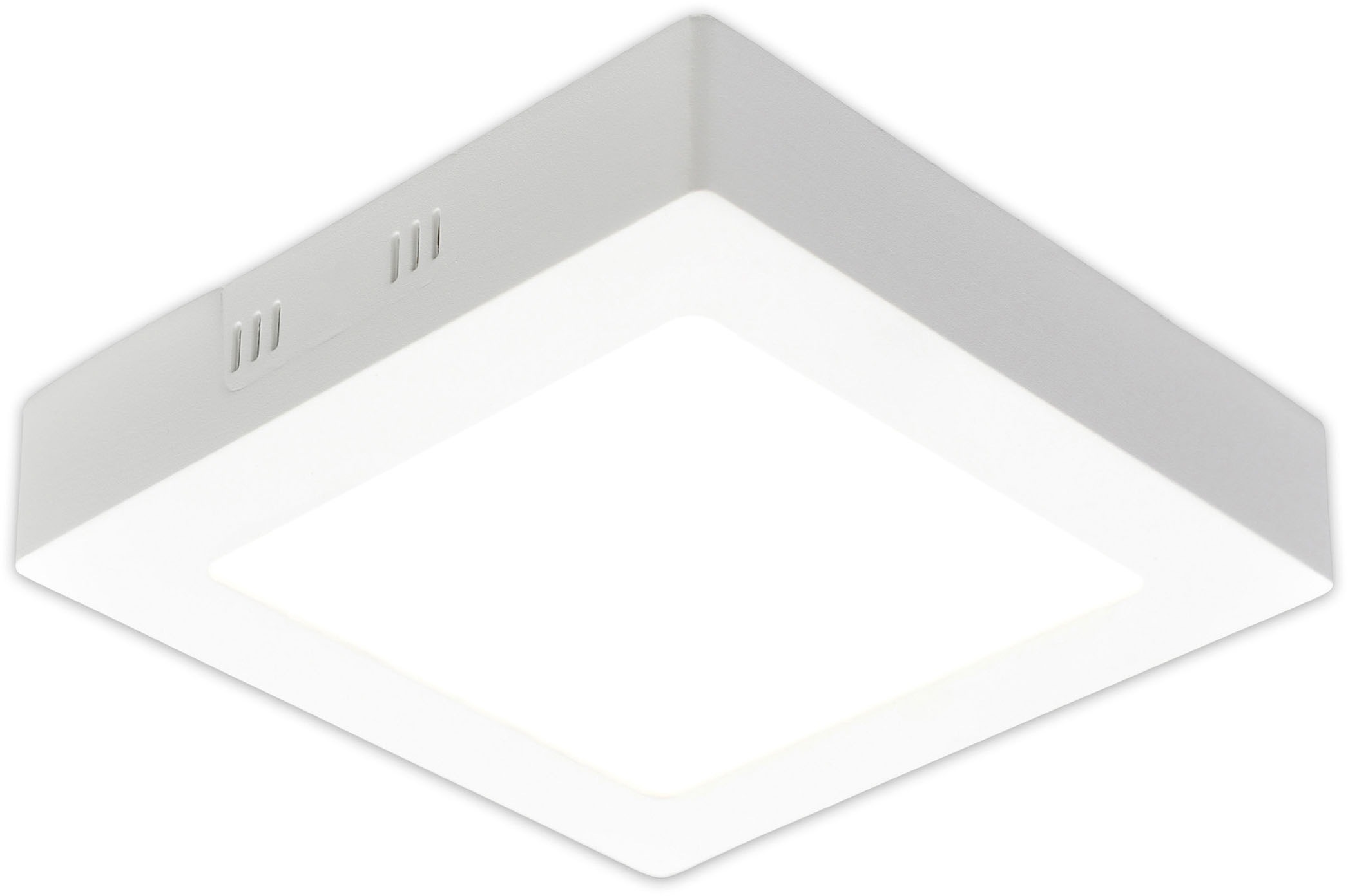 näve LED Panel »Dimplex« LED-Modul 1 Stk. Warmweiß Aufbaupanel eckig weiß, dimmbar, Phasenan- und abschnitt, 17,2x17,2cm