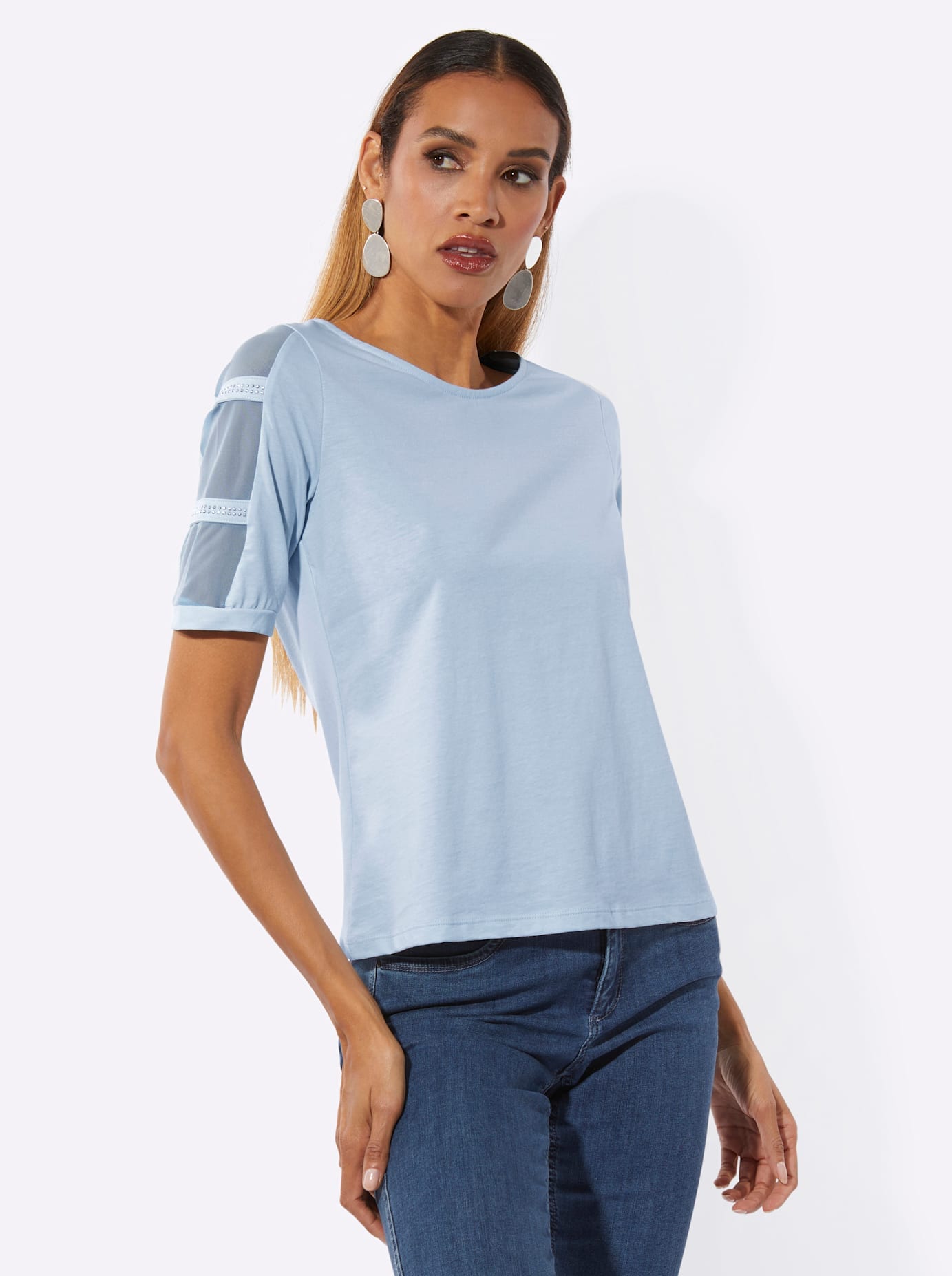 creation L Rundhalsshirt »Kurzarm-Shirt« 1 tlg.