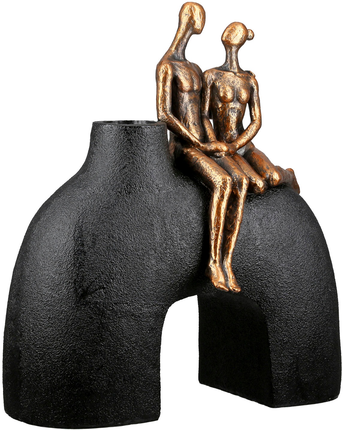 Casablanca by Gilde Tischvase »Vase Frau; Mann Movement schwarz H. 25,5 cm«, (1 St.)
