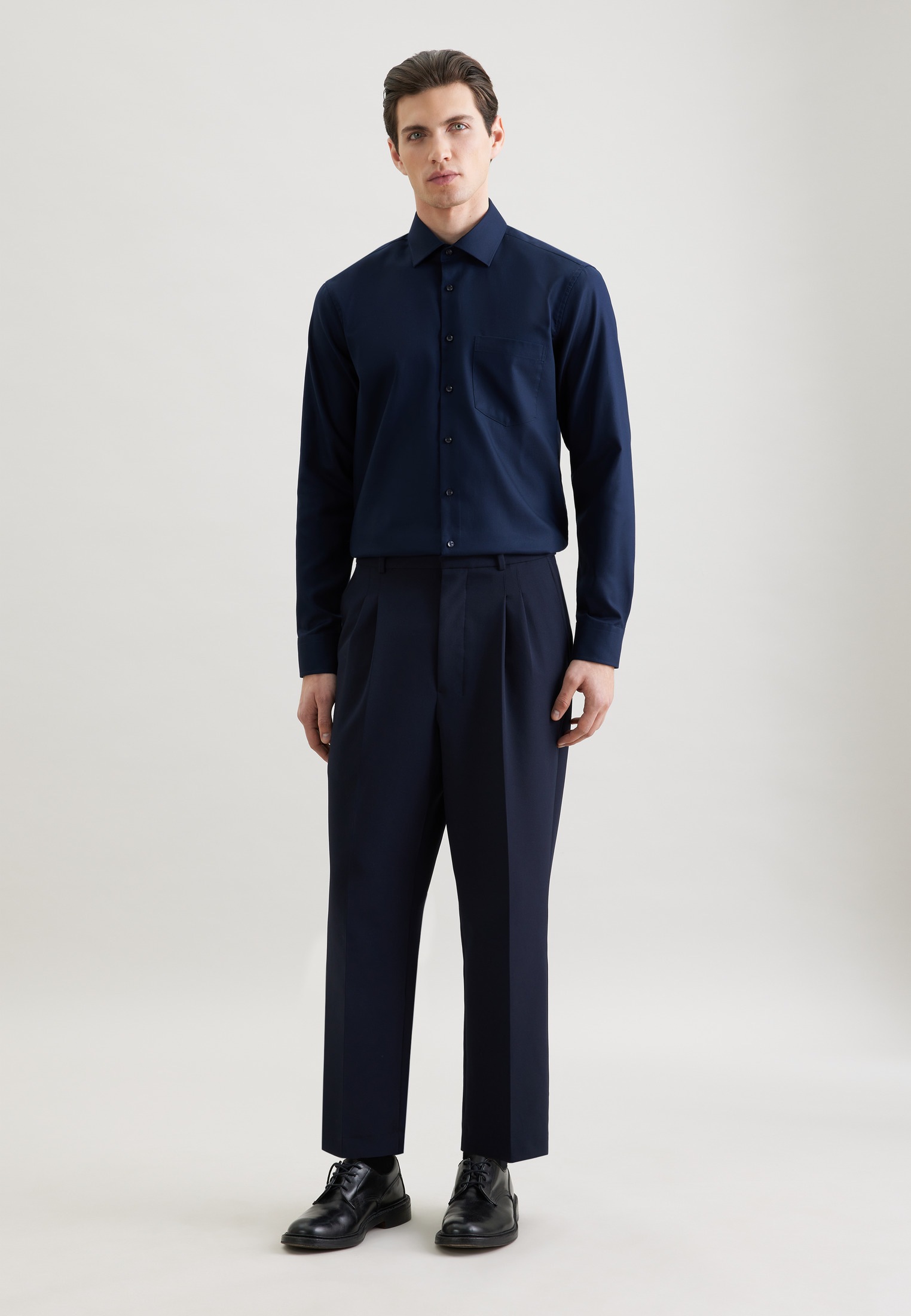 seidensticker Businesshemd »Schwarze Rose« Regular 1/1 Kentkragen Uni