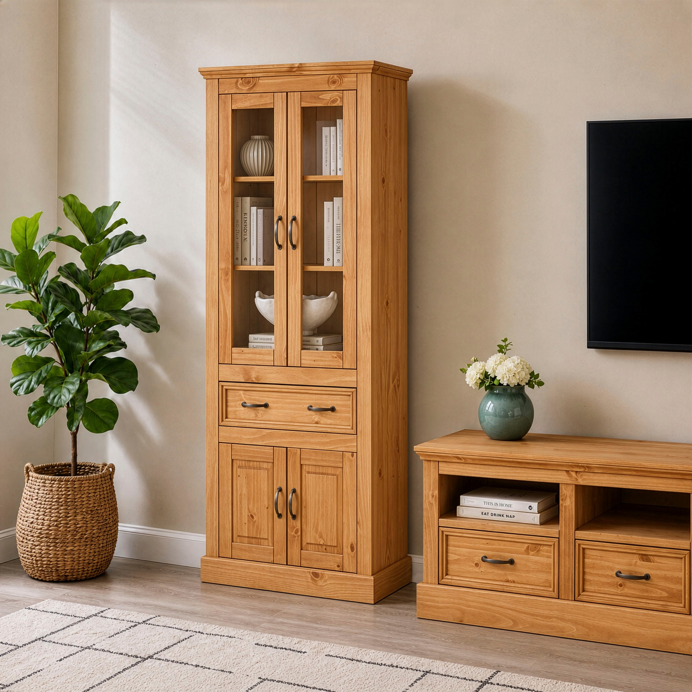 OTTO home Vitrine »Selma« Höhe 180 cm (2-trg.)