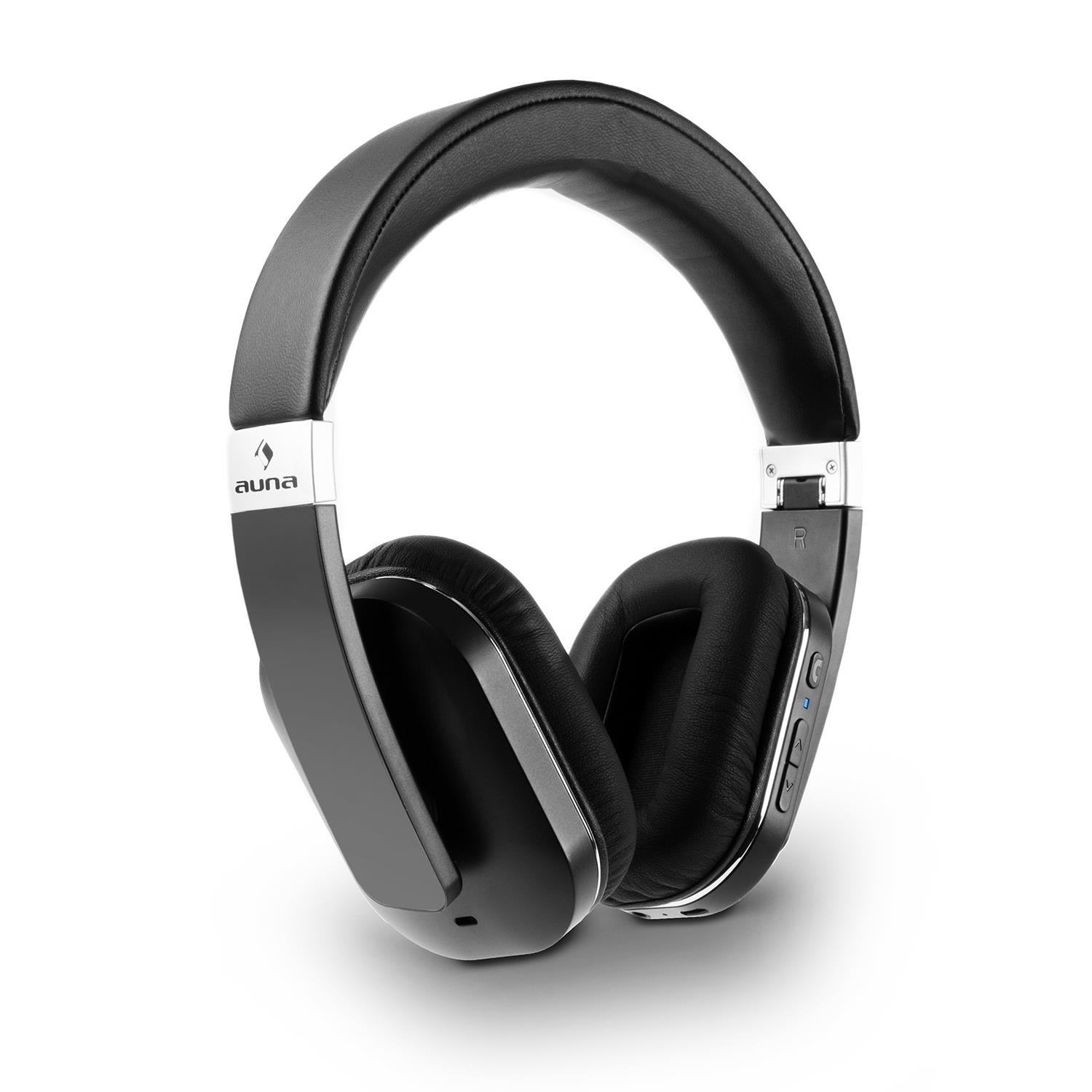 Auna Bluetooth NFC Kopfhörer aptX Akku Freisprech Noise Cancelling »Elegance«