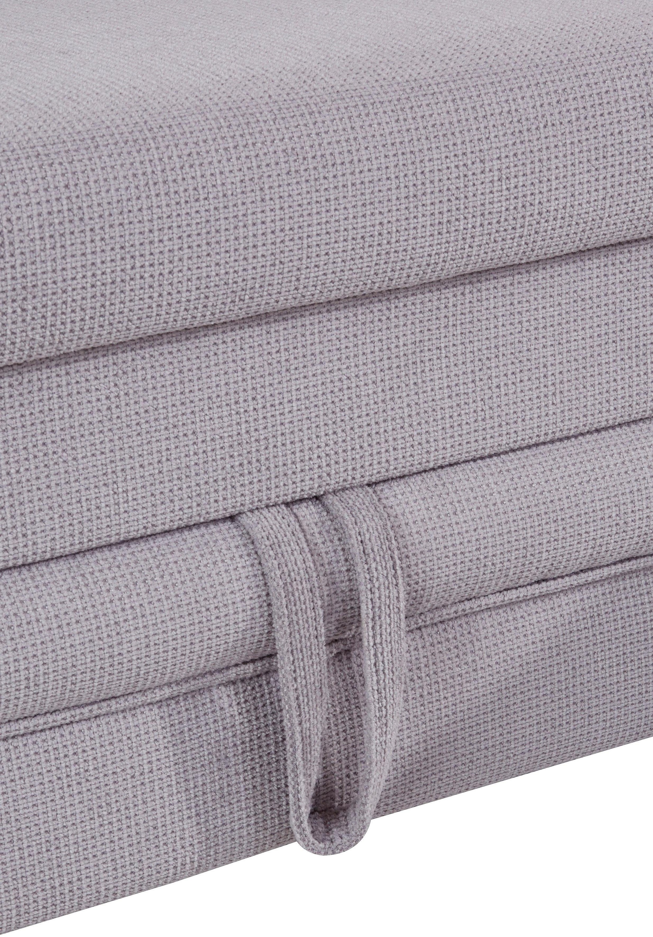 COTTA Polstergarnitur »Enterprise L-Form«, (Set), Set bestehend aus: Ecksofa mit Arm- & Kopfteilverstellung & Hocker