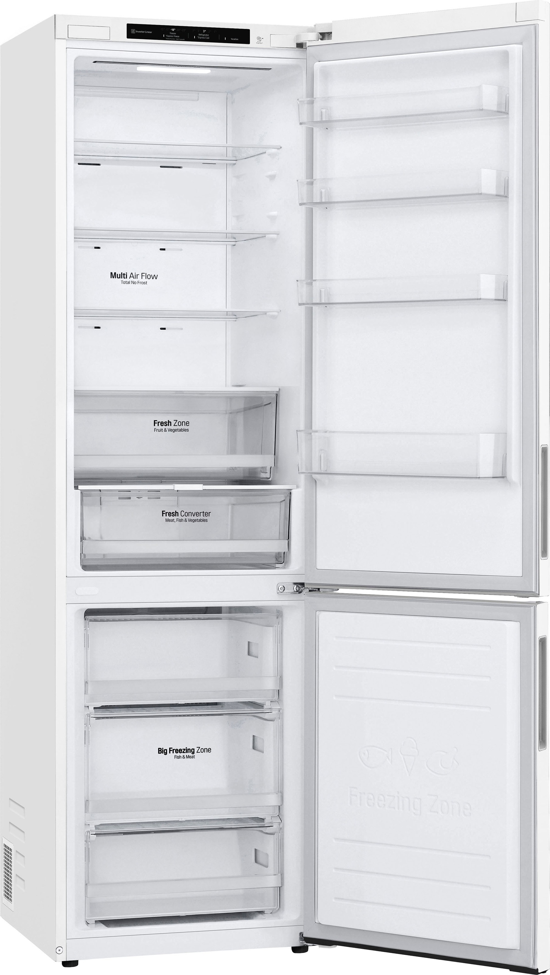 LG Kühl-/Gefrierkombination Serie 6 »GBP62SWNAC«