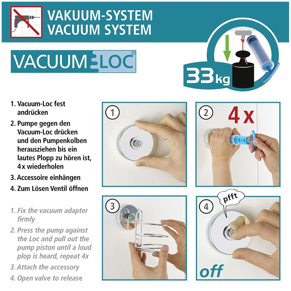 WENKO Wandhaken »Vacuum-Loc®«