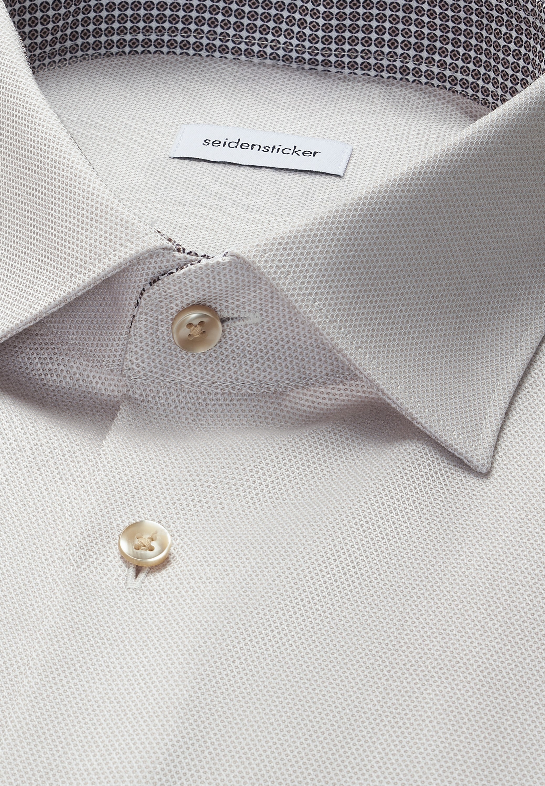 seidensticker Businesshemd »Schwarze Rose« Regular 1/1 Kentkragen Struktur