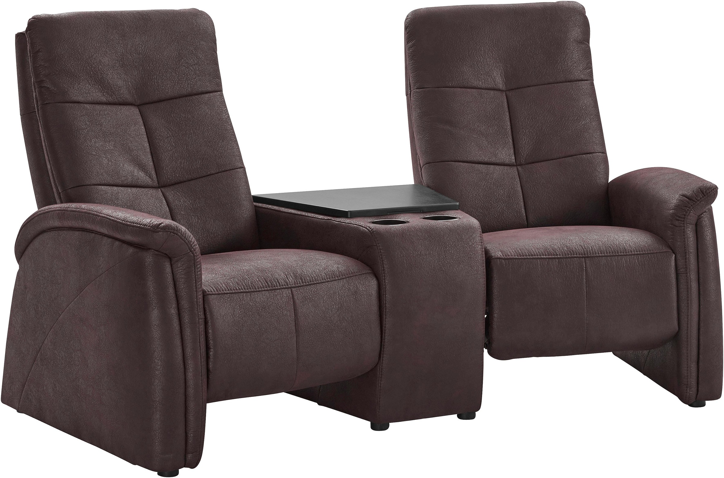 exxpo - sofa fashion 2-Sitzer »Tivoli, Kinosofa mit Relaxfunktion, mit Ablagetisch und Stauraum« bequem und komfortabel
