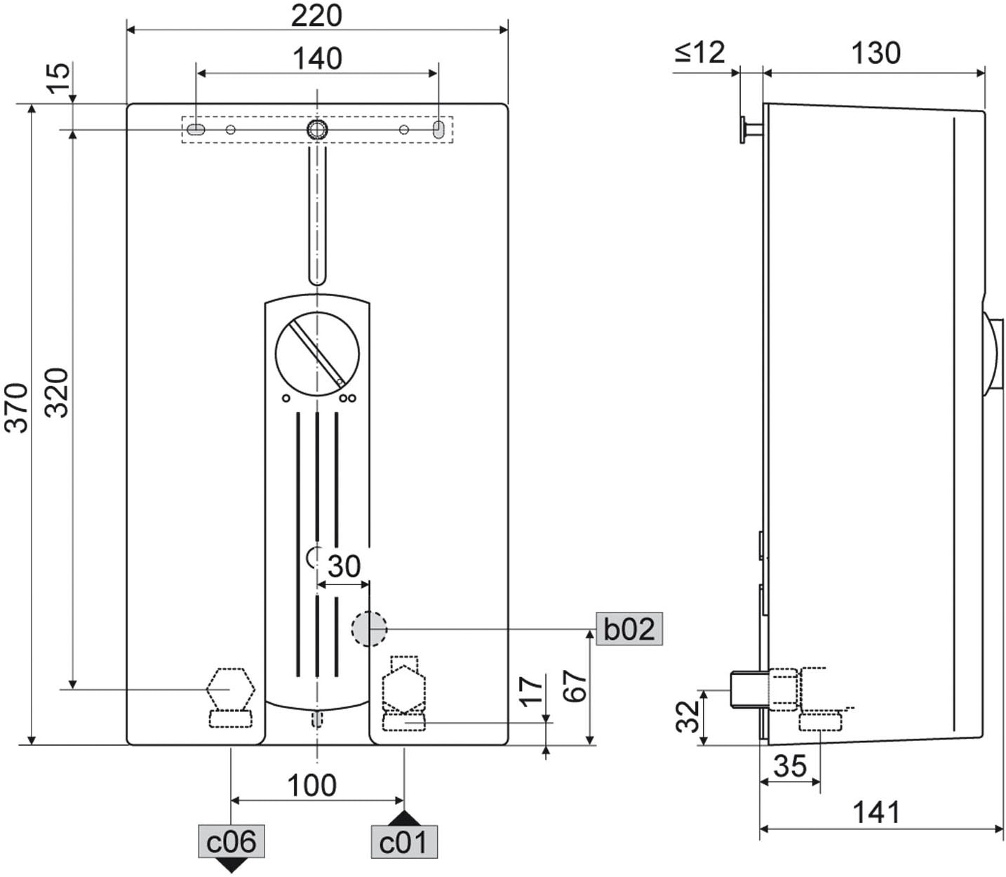 STIEBEL ELTRON Kompakt-Durchlauferhitzer »DHF 18 C«, für die Küche, Übertischmontage