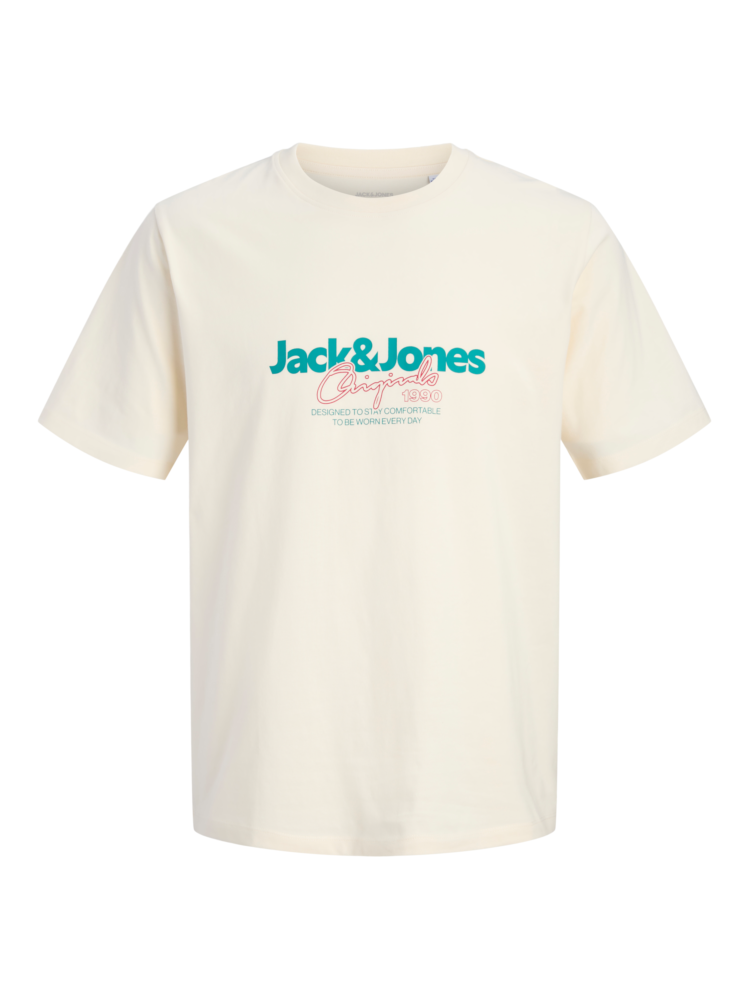 Jack & Jones T-Shirt »JORCASSIS TEE SS CREW NECK FST« mit Logo Schriftzug