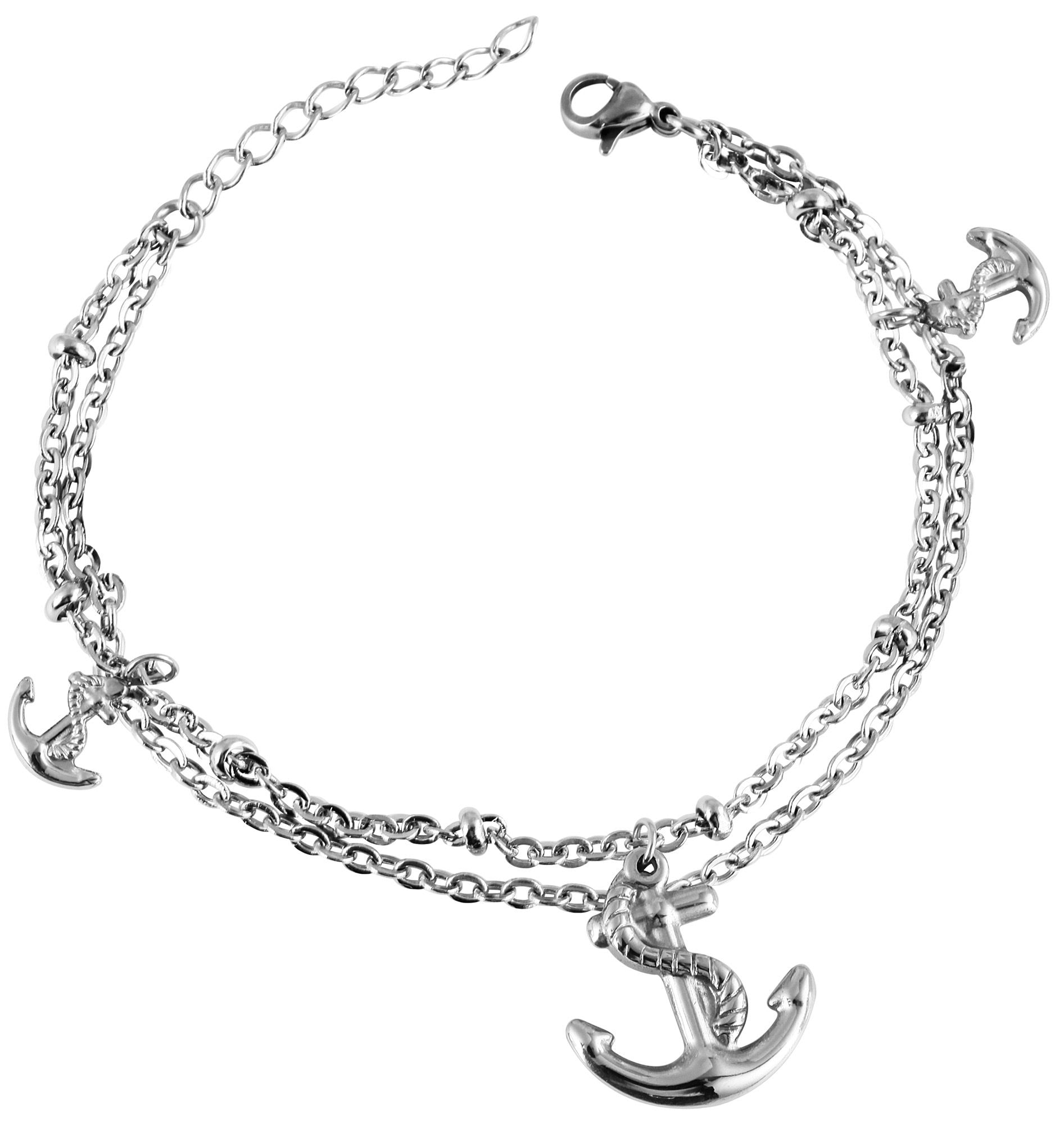Adelia´s Armband »Damen Armband aus Edelstahl 17 cm«