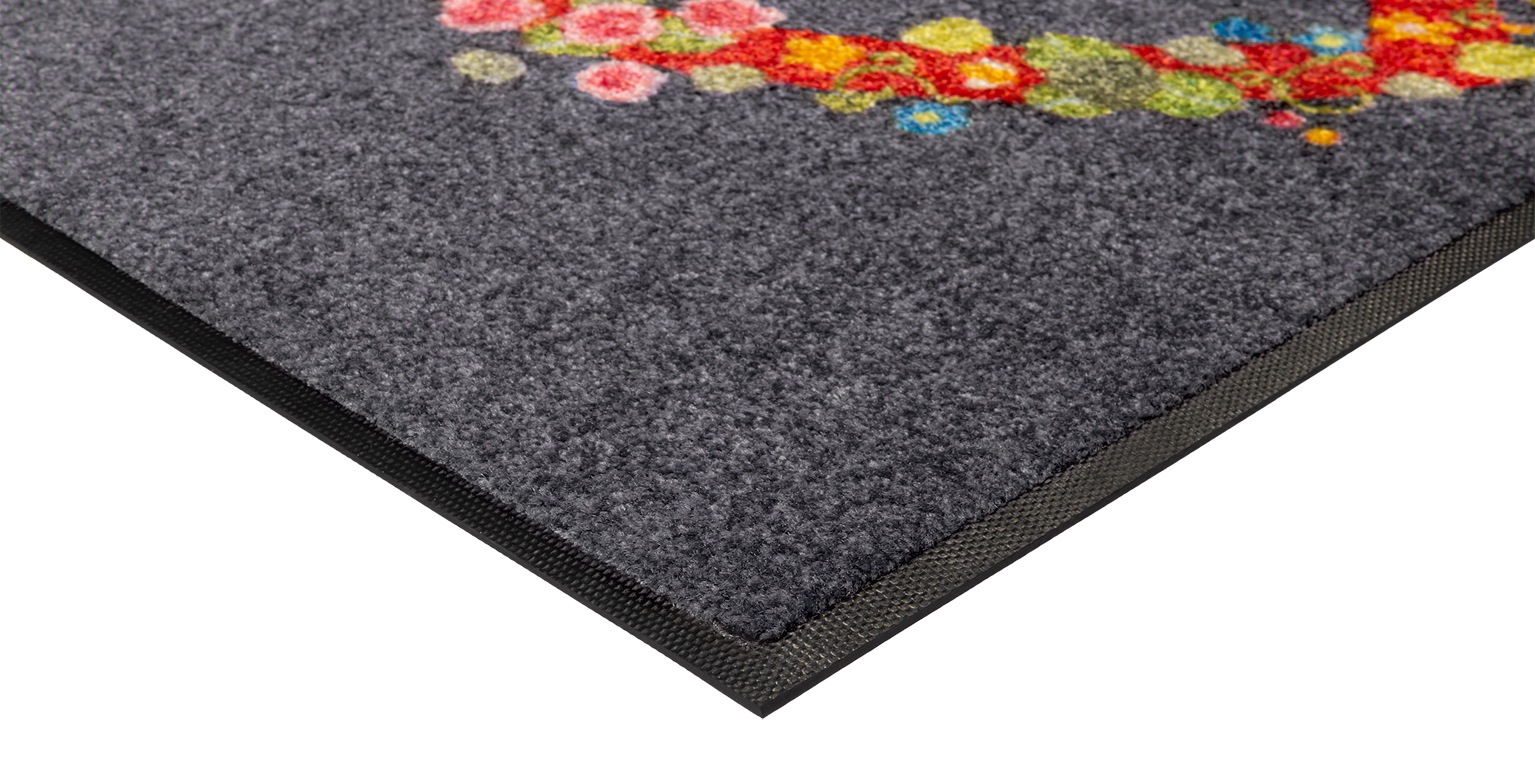 wash+dry by Kleen-Tex Fußmatte »Floral Romance«, rechteckig, 7 mm Höhe