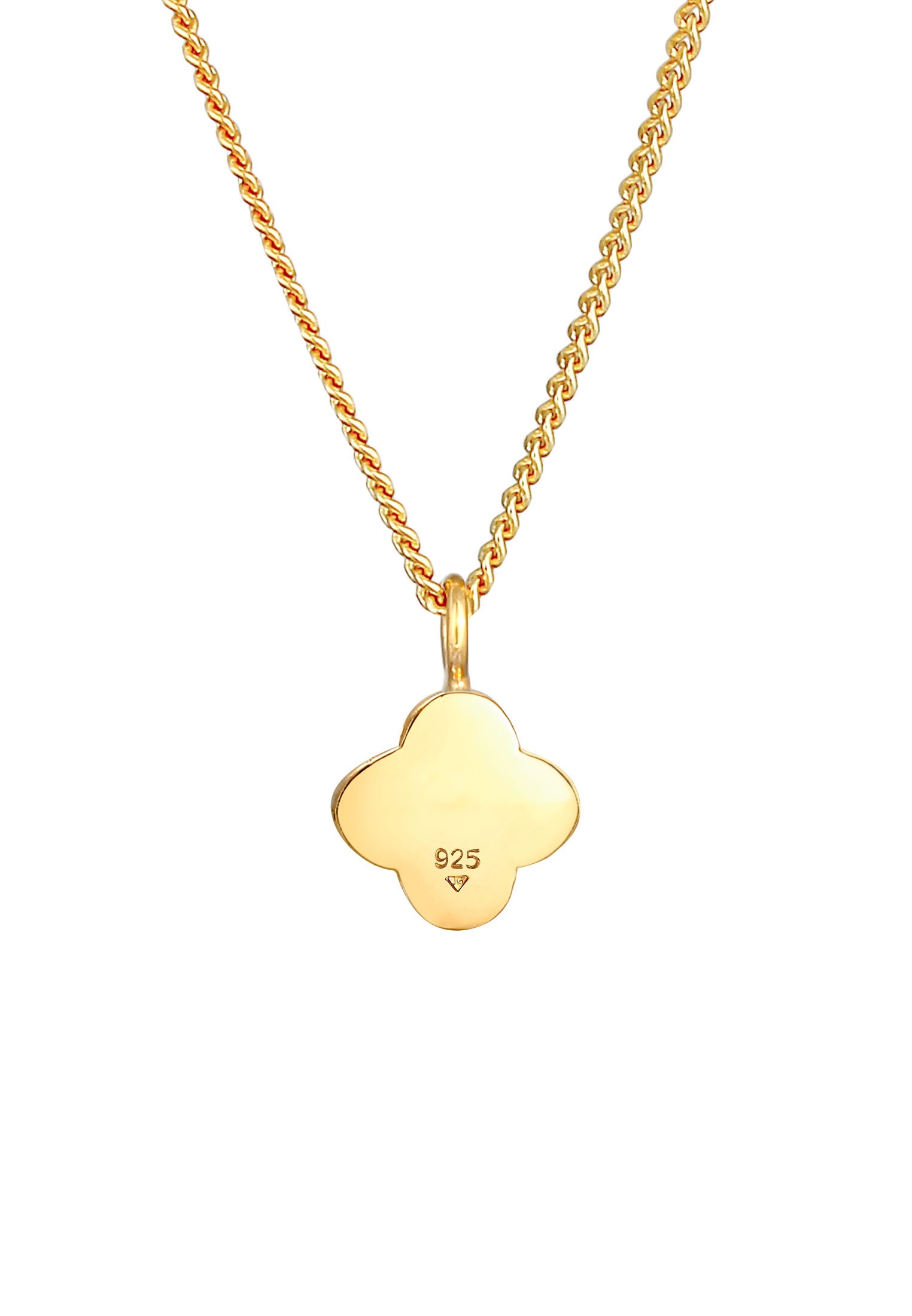 Elli Kette mit Anhänger »Halskette Kleeblatt Glück Symbol Klassisch 925 Silber«