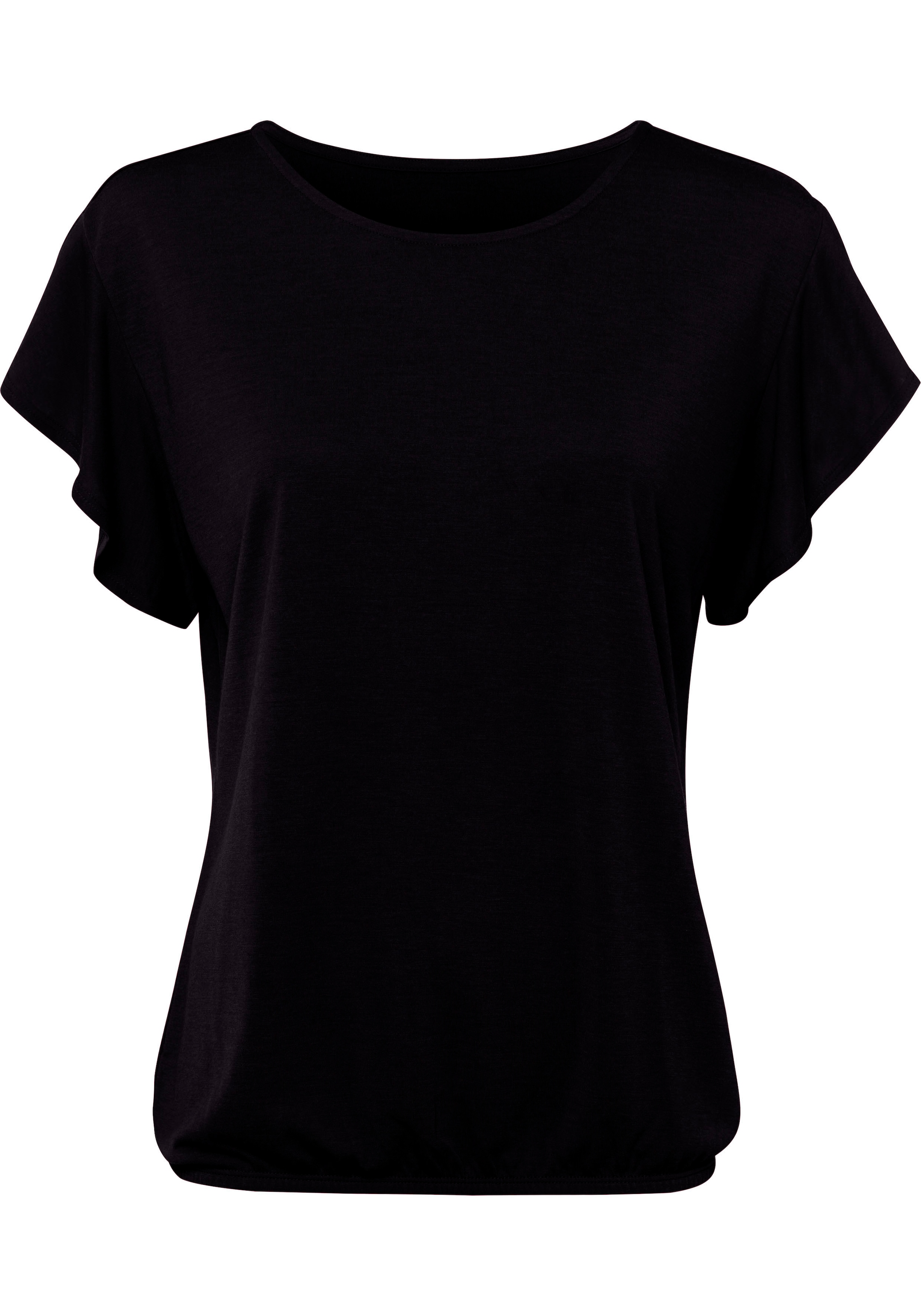 LASCANA T-Shirt, mit kurzen bei OTTO bestellen Volantärmelchen (2er-Pack)
