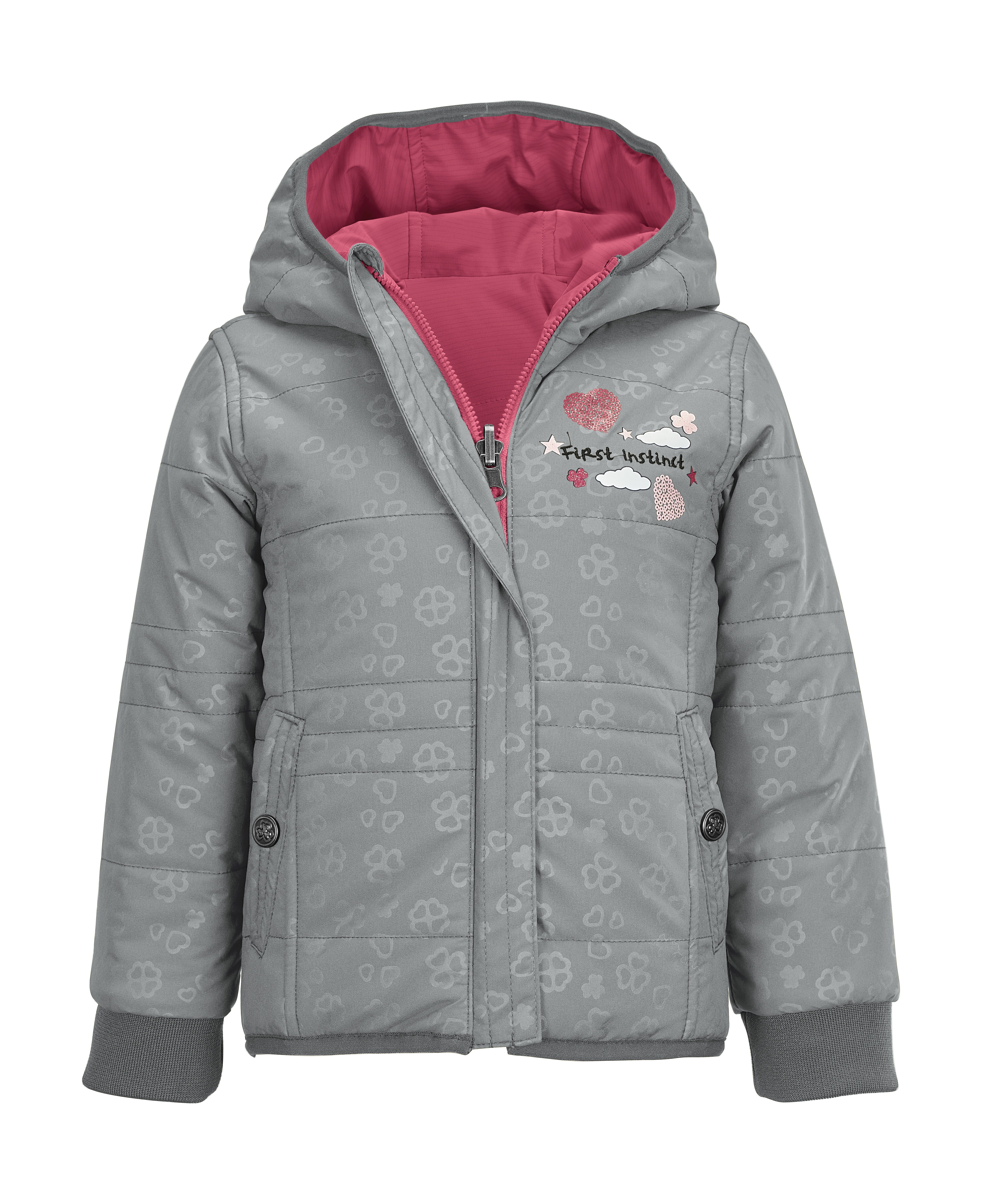 First Instinct By Killtec Wendejacke »FIW 15 MNS JCKT« Wendejacke mit Kapuze in blau, Größe 98/104