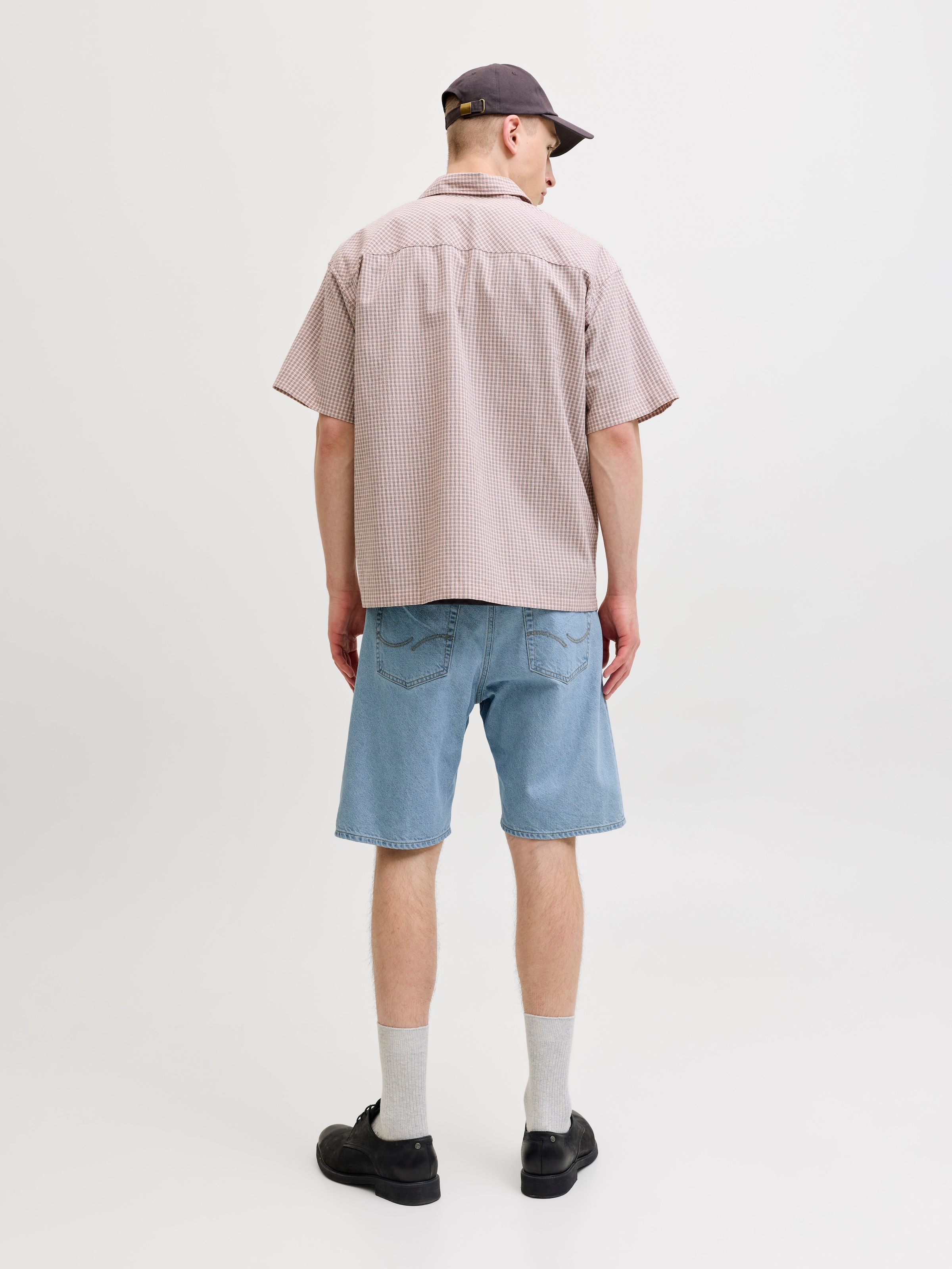 Jack & Jones Jeansshorts »JJIALEX JJORIGINAL SHORT« Baumwolle, high waist, baggy fit
