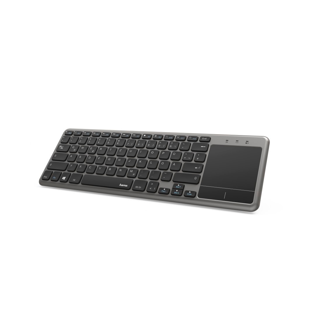 Hama Wireless-Tastatur »Tastatur Anthrazit/Schwarz«, (Touchpad-USB-Anschluss), KW-600T, für Smart TV